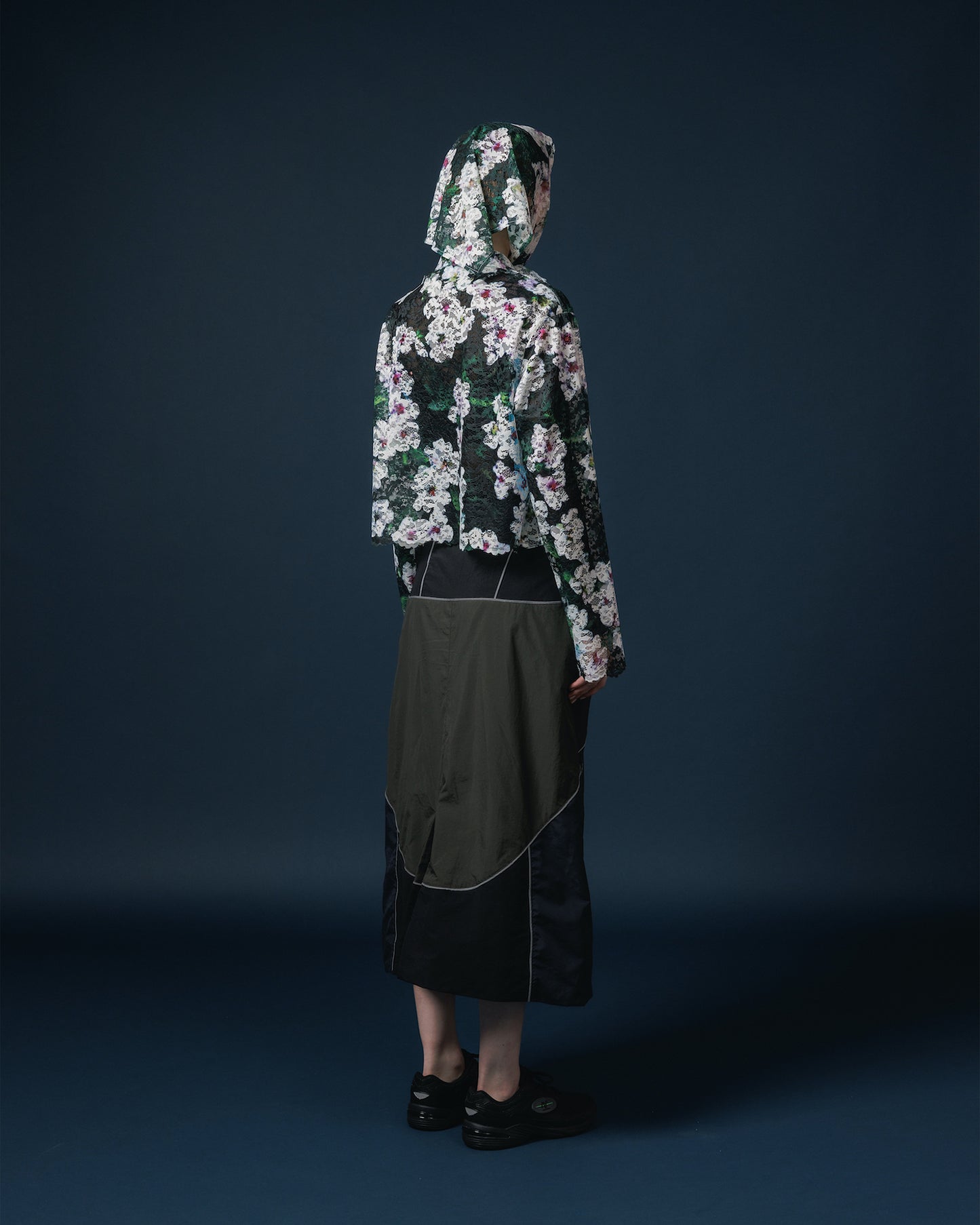 SWITCHING NYLON SKIRT 【納期9月下旬】
