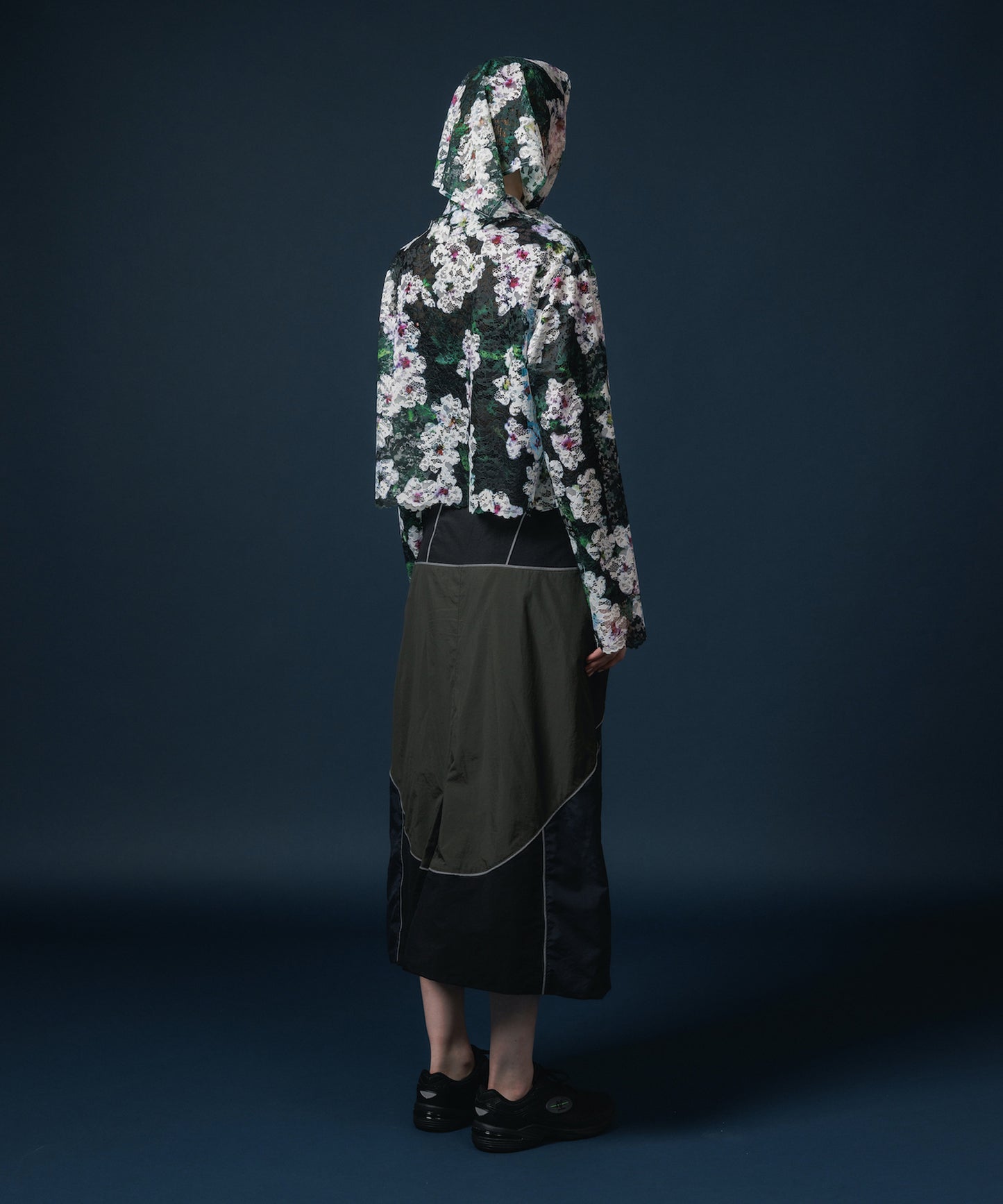 LACE LONG SLEEVE SHIRT & LACE SCARF 【納期8月下旬】