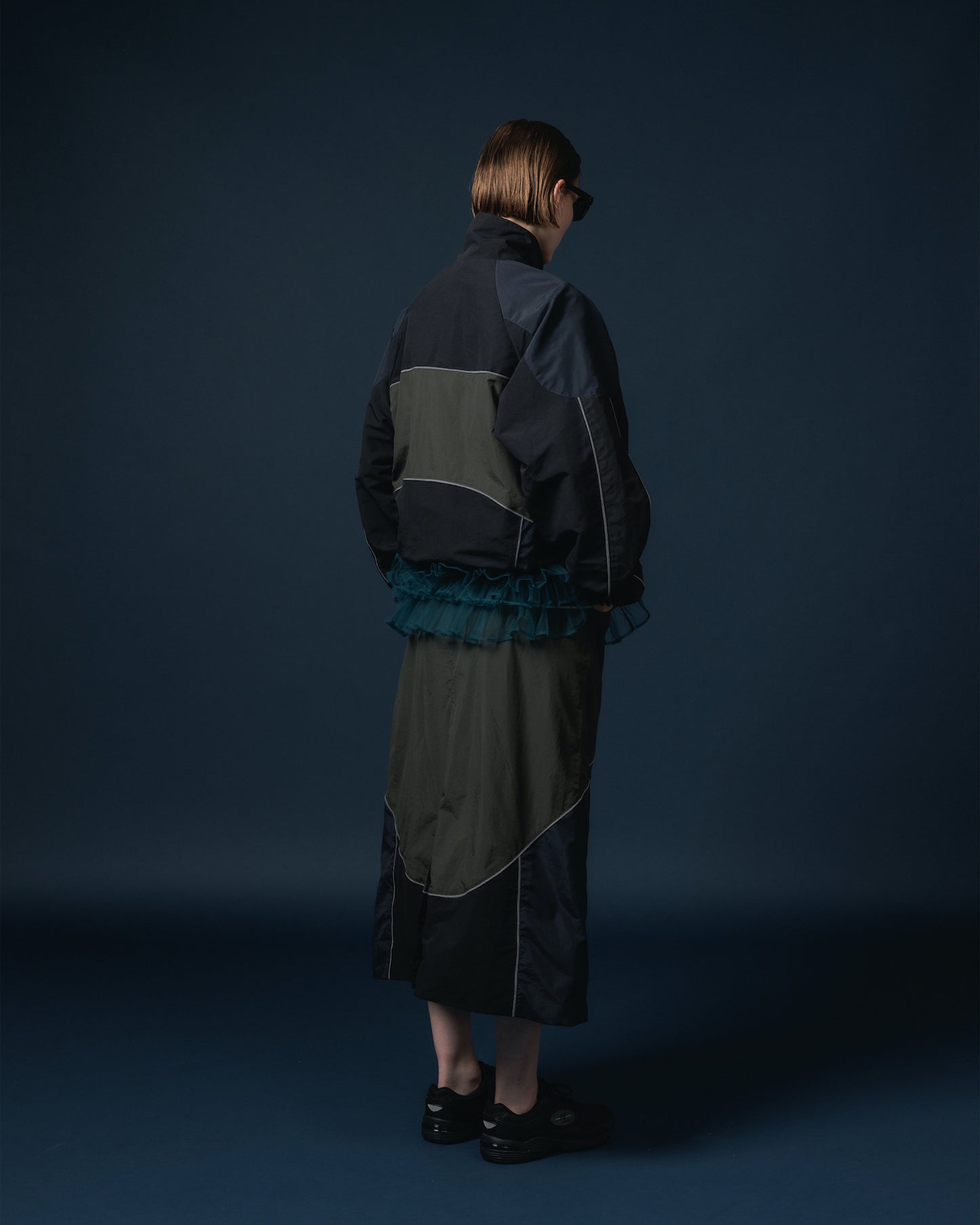 SWITCHING NYLON SKIRT 【納期9月下旬】