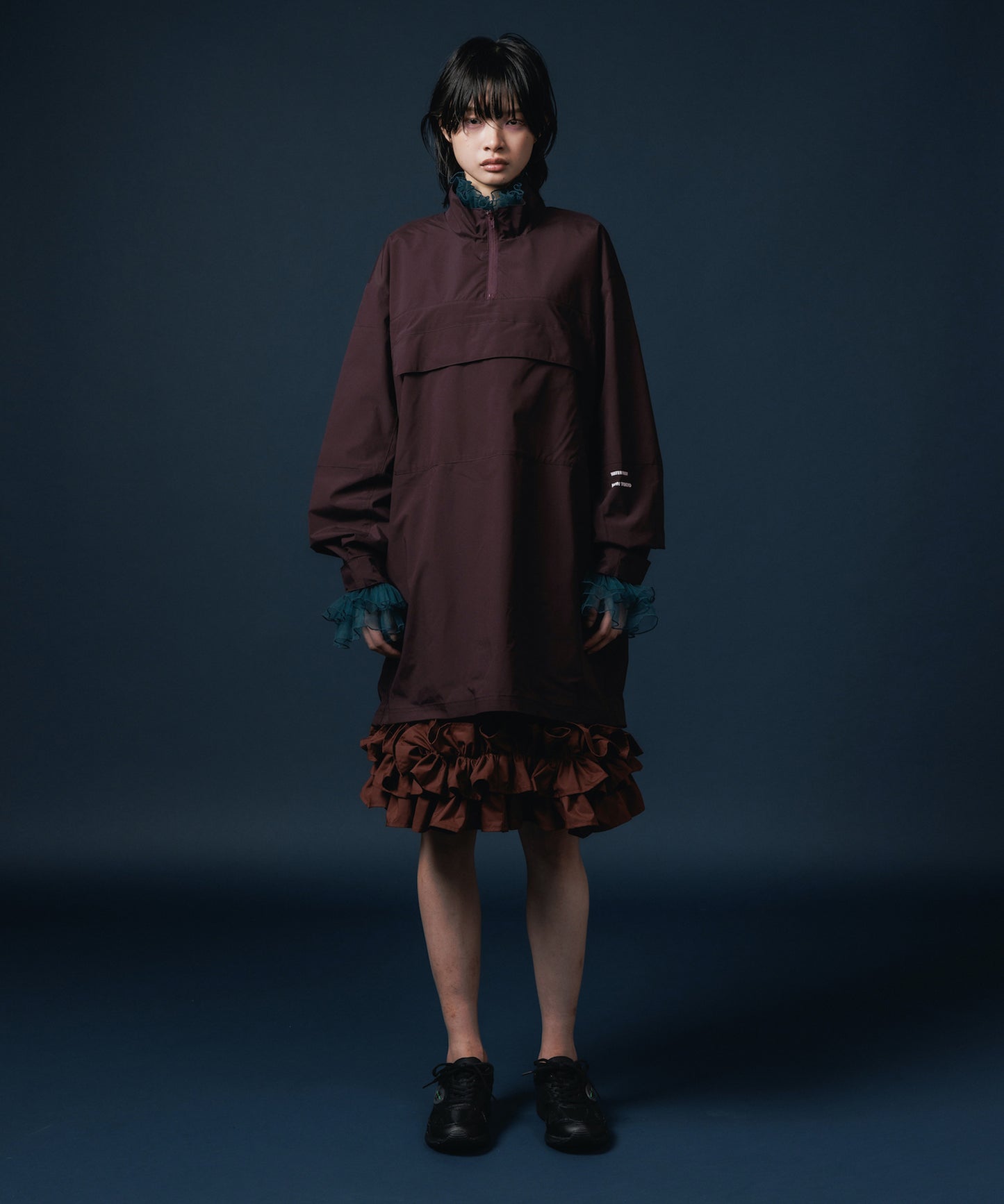 FRILL LAYER NYLONONE-PIECE 【納期9月下旬】
