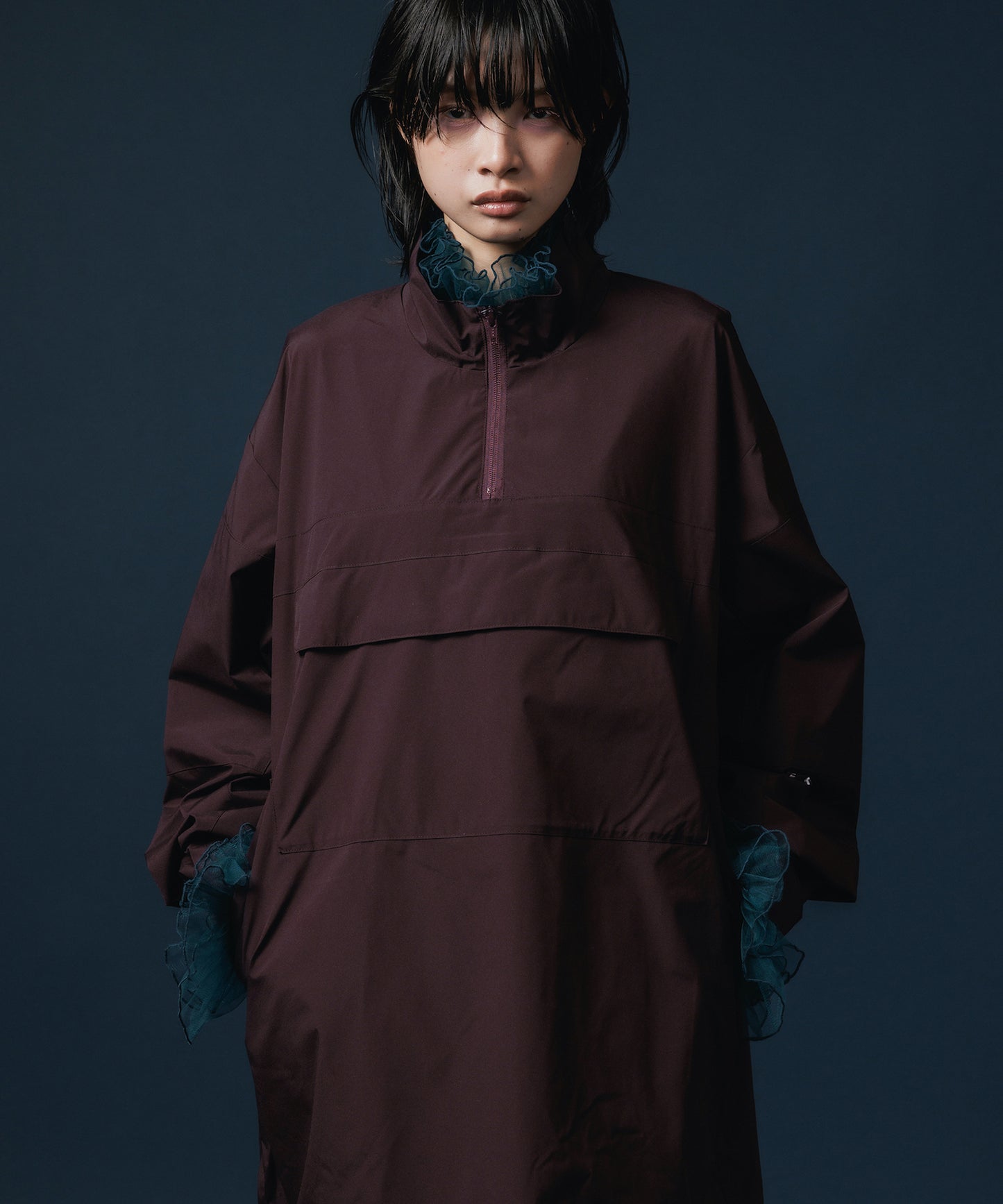 FRILL LAYER NYLONONE-PIECE 【納期9月下旬】