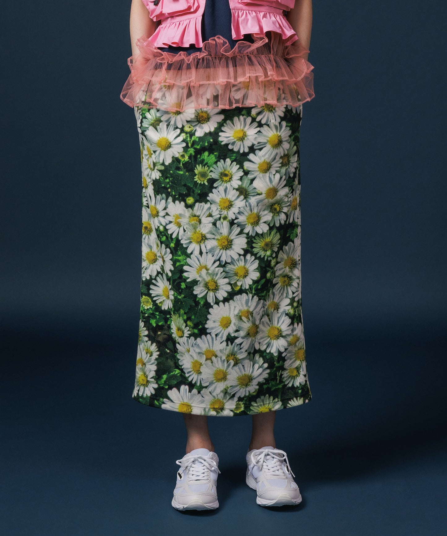 PRINT FLEECE TIGHT SKIRT【納期10月下旬】