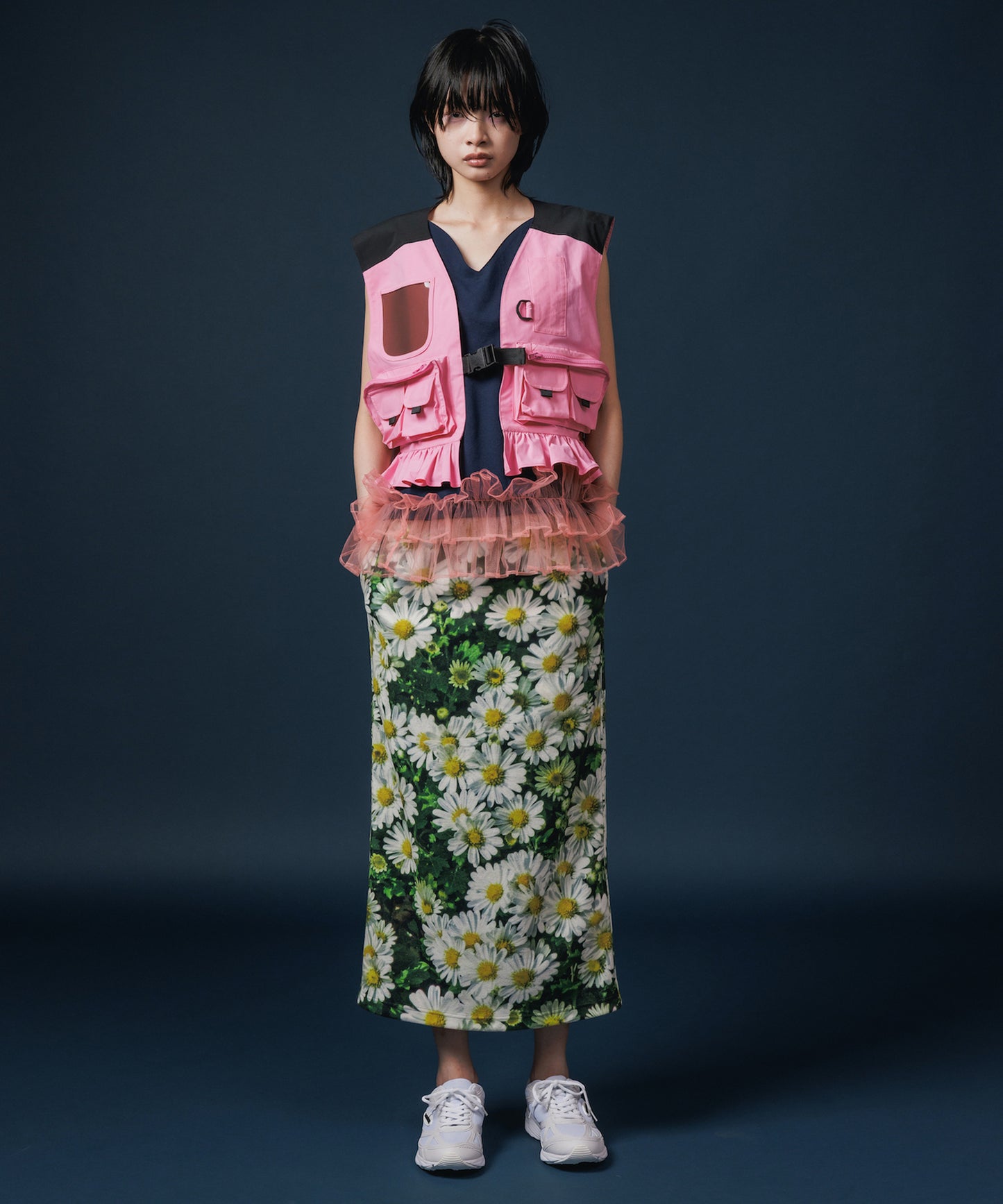 PRINT FLEECE TIGHT SKIRT【納期10月下旬】