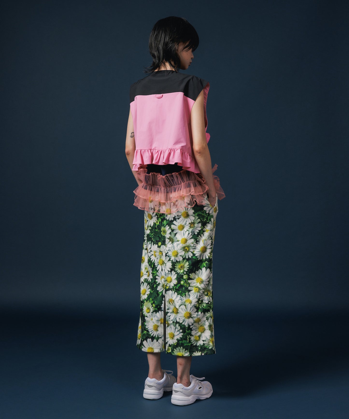 PRINT FLEECE TIGHT SKIRT【納期10月下旬】