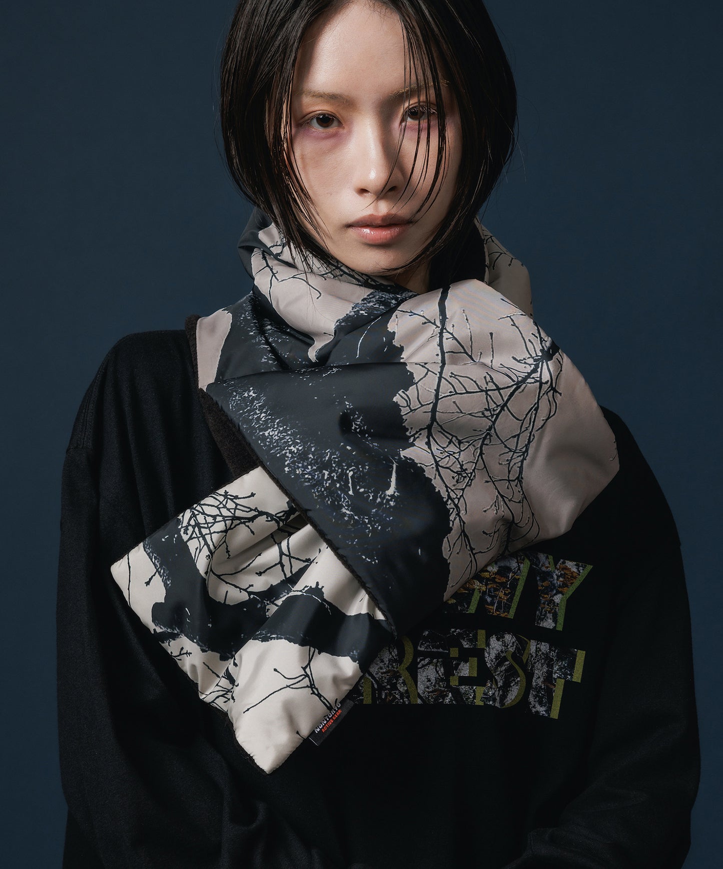 PRINT PADDING MUFFLER【納期10月下旬】