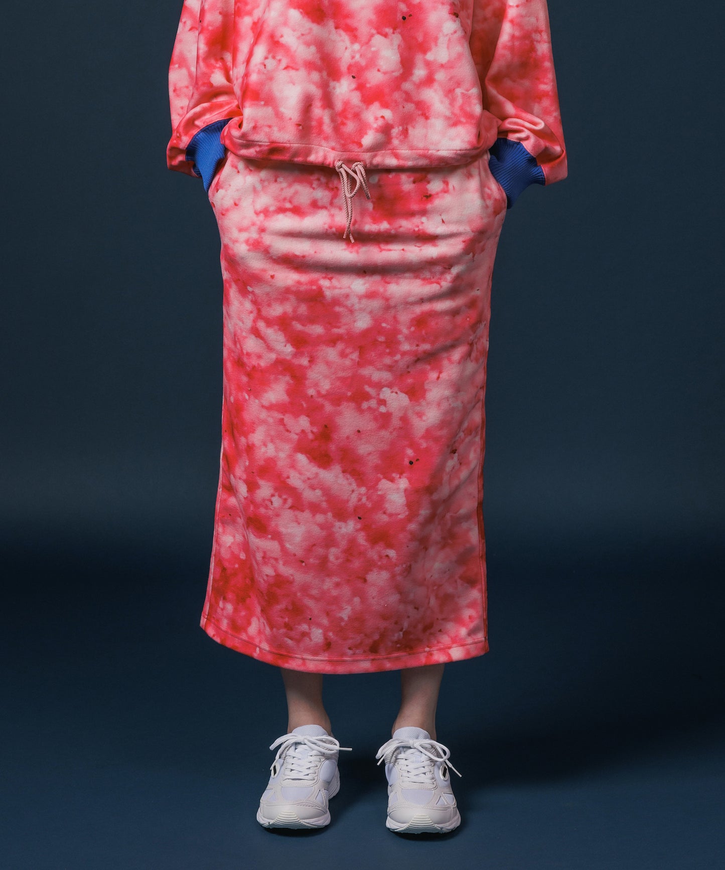 PRINT FLEECE TIGHT SKIRT【納期10月下旬】