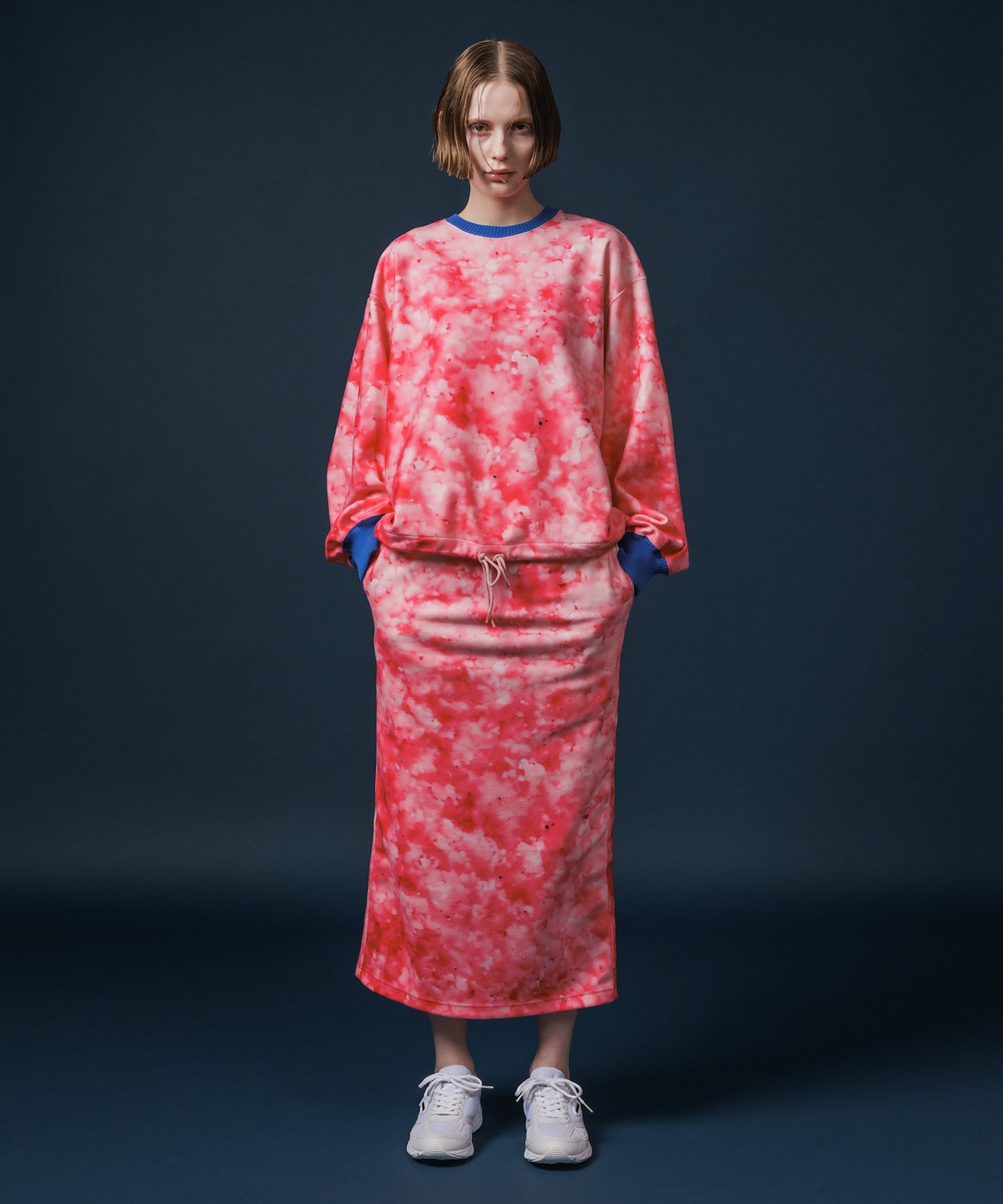 PRINT FLEECE TIGHT SKIRT【納期10月下旬】