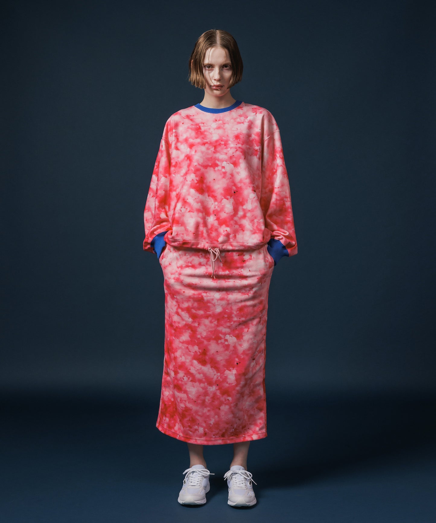 PRINT FLEECE PULLOVER TOP【納期10月下旬】
