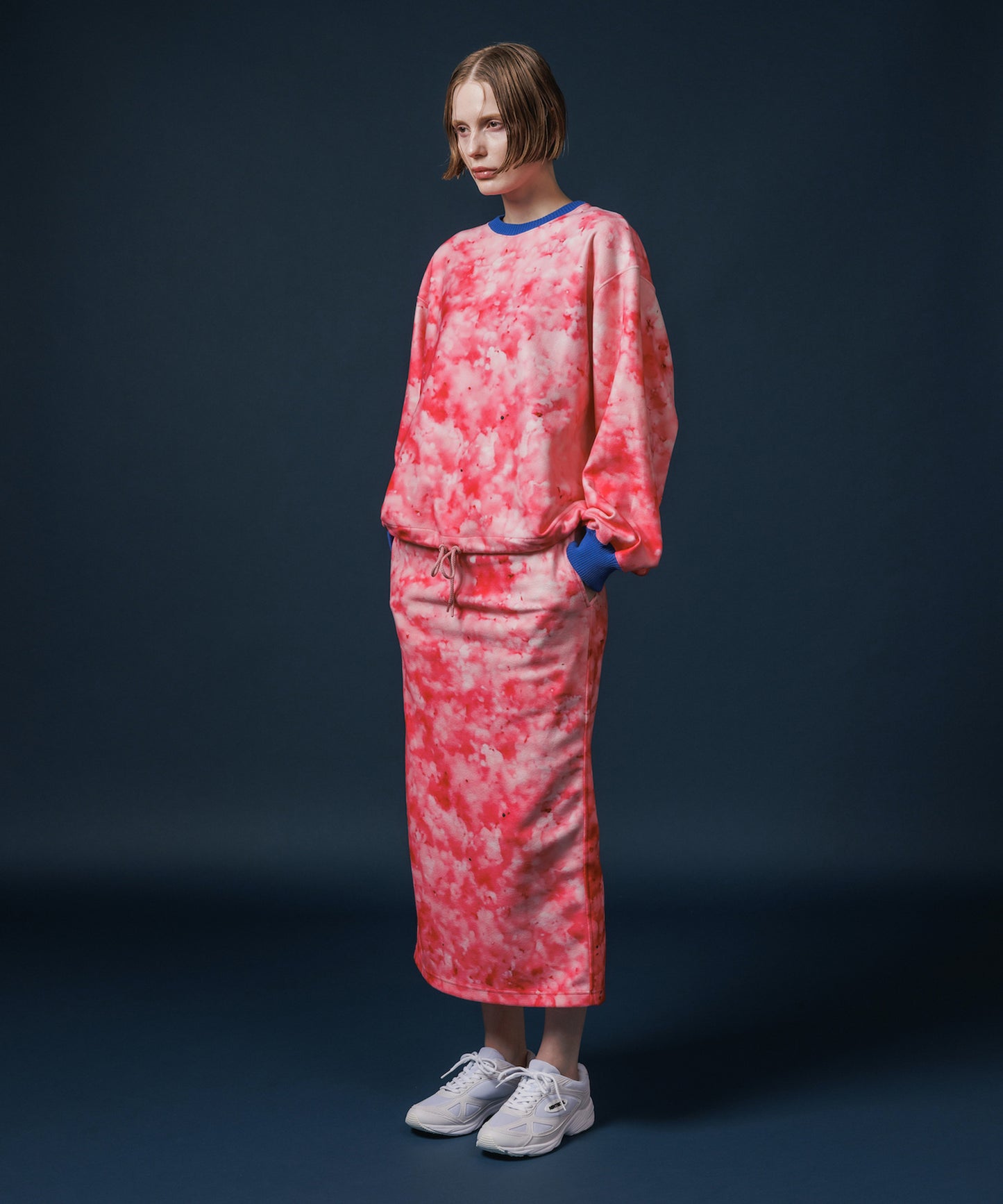 PRINT FLEECE PULLOVER TOP【納期10月下旬】