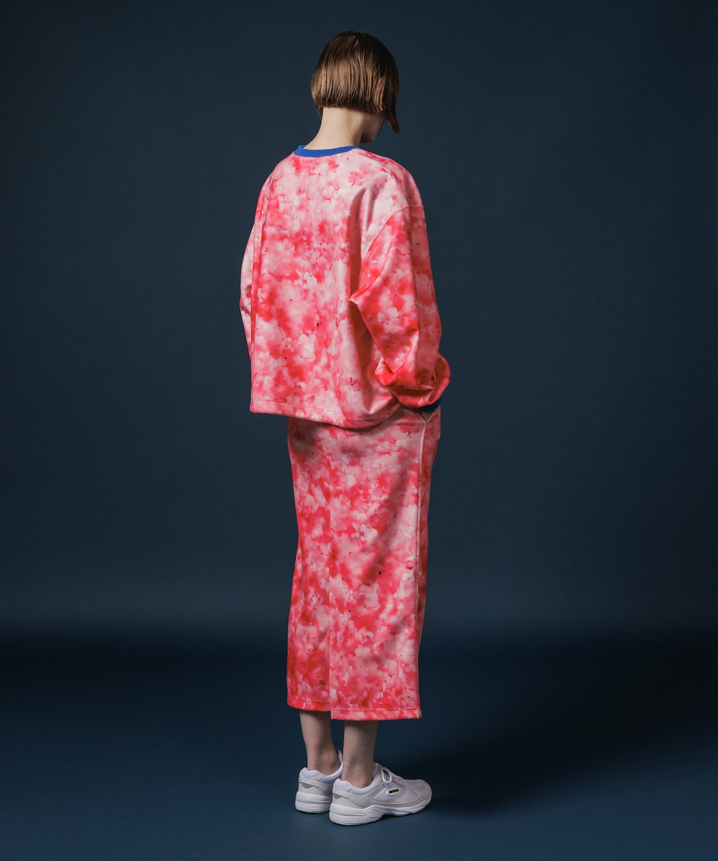 PRINT FLEECE TIGHT SKIRT【納期10月下旬】