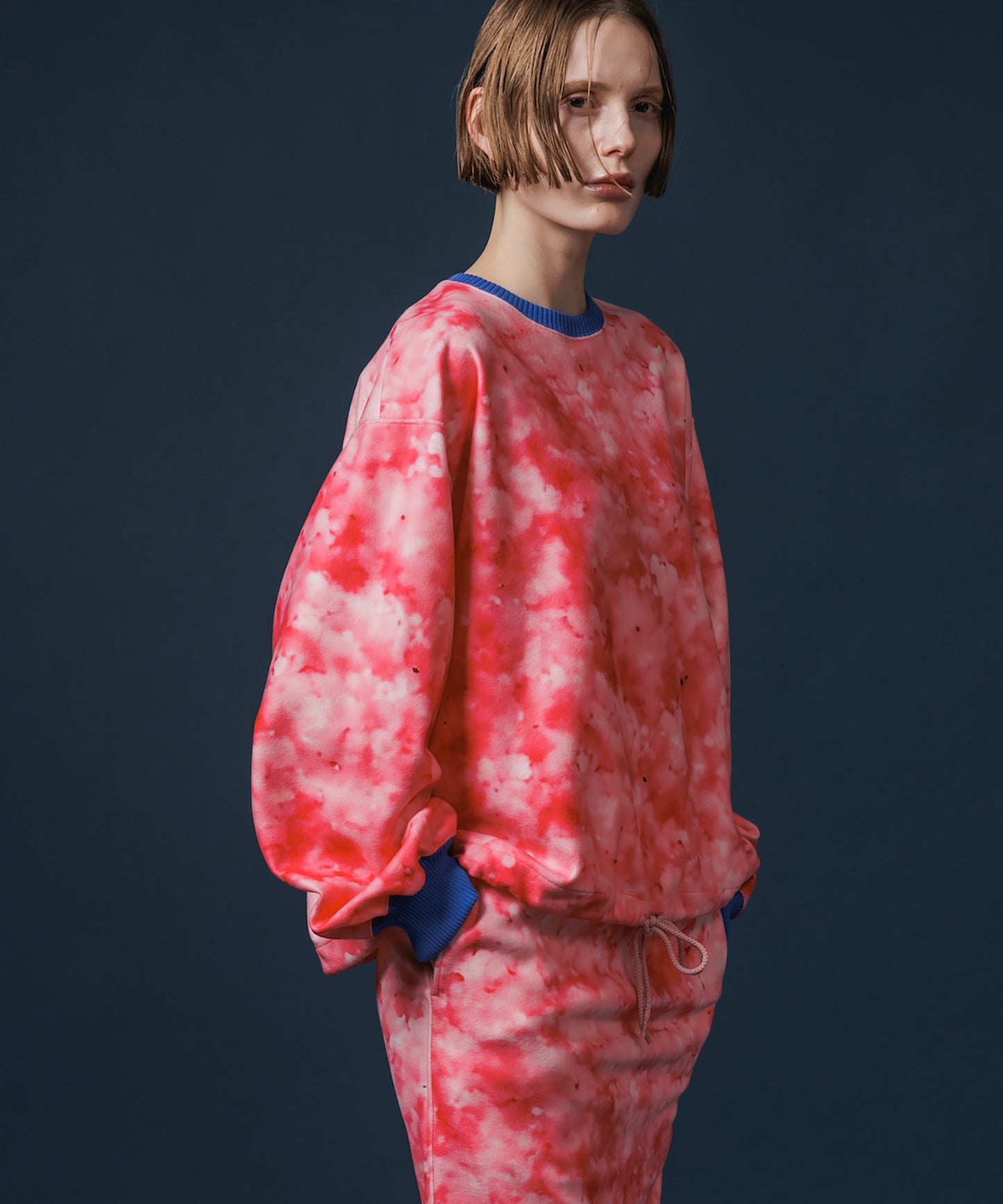 PRINT FLEECE PULLOVER TOP【納期10月下旬】