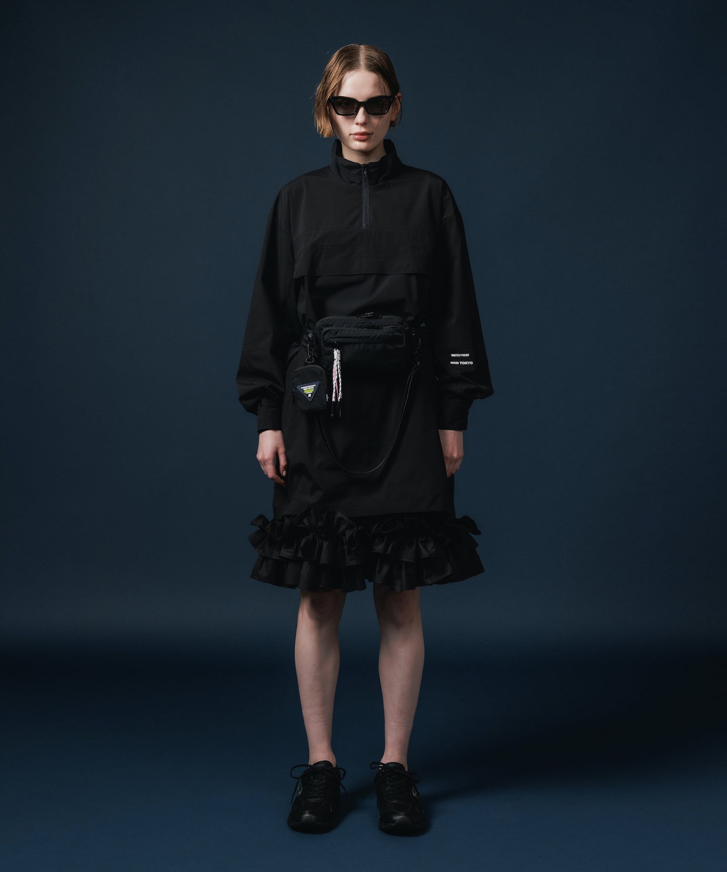 FRILL LAYER NYLONONE-PIECE 【納期9月下旬】