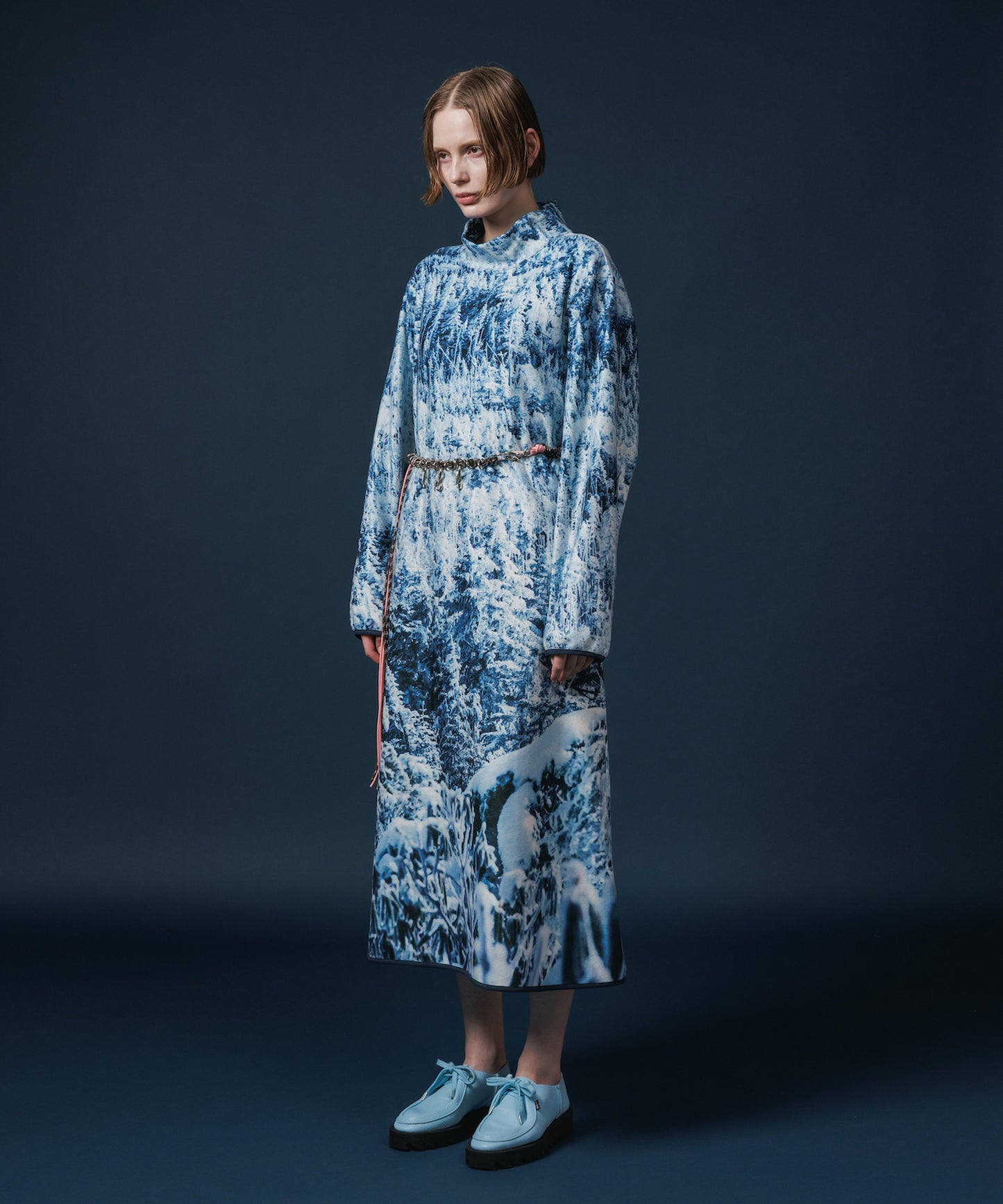 PRINT FLEECE ONE-PIECE【納期10月下旬】