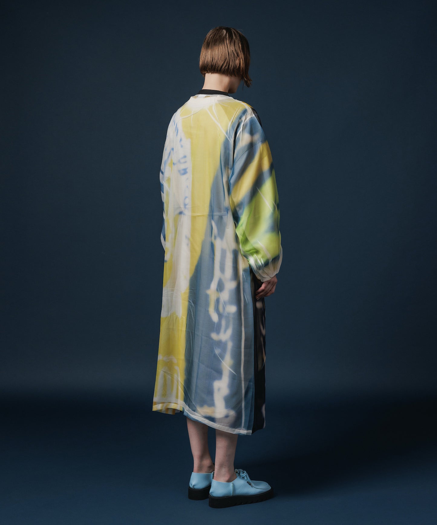 DIRECT PRINT SHEER ONE-PIECE 【納期8月下旬】