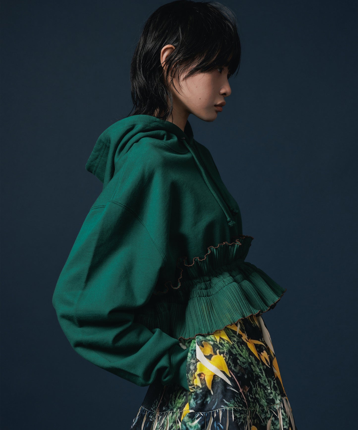 HEM FRILL PARKER【納期10月下旬】
