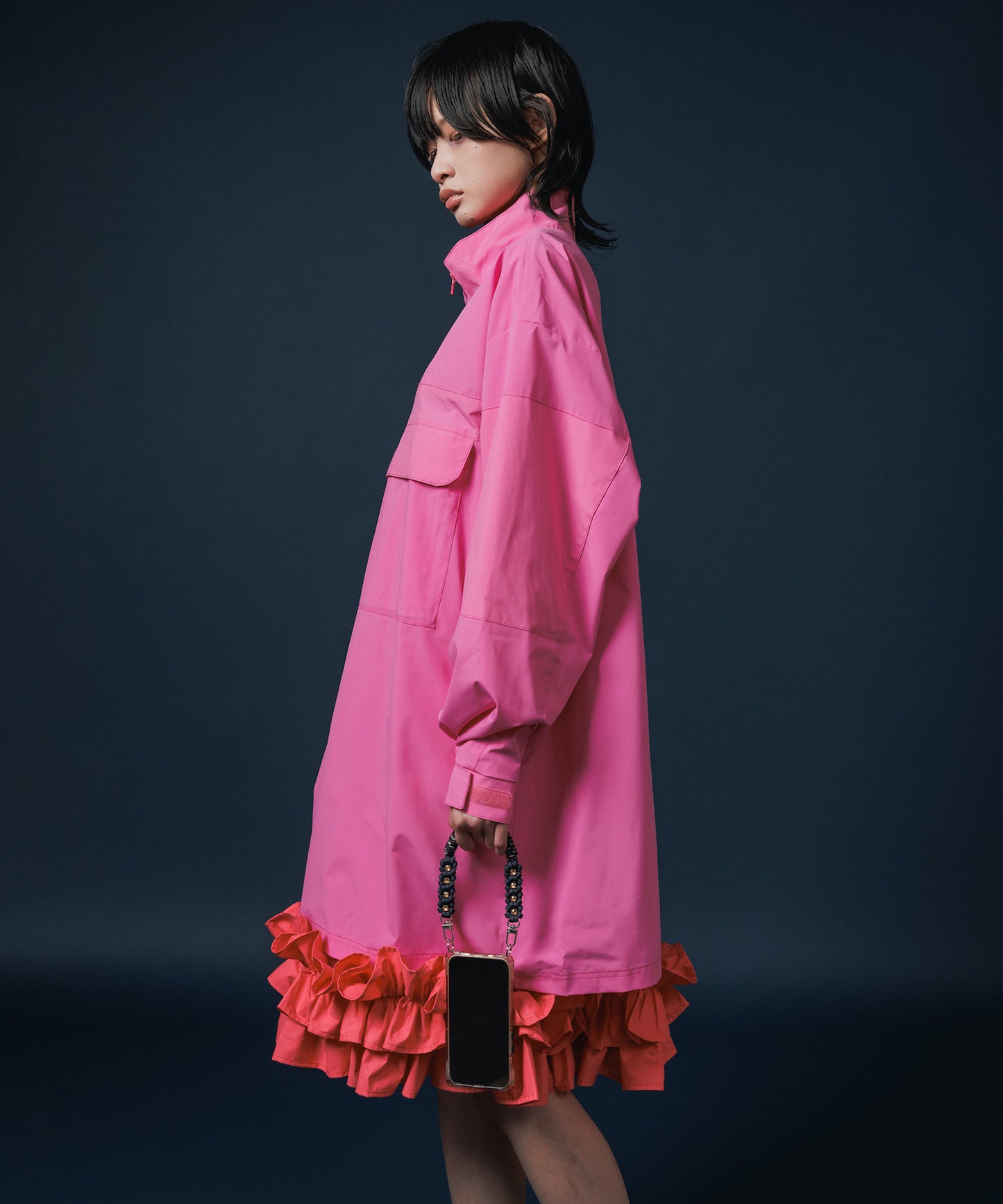 FRILL LAYER NYLONONE-PIECE 【納期9月下旬】