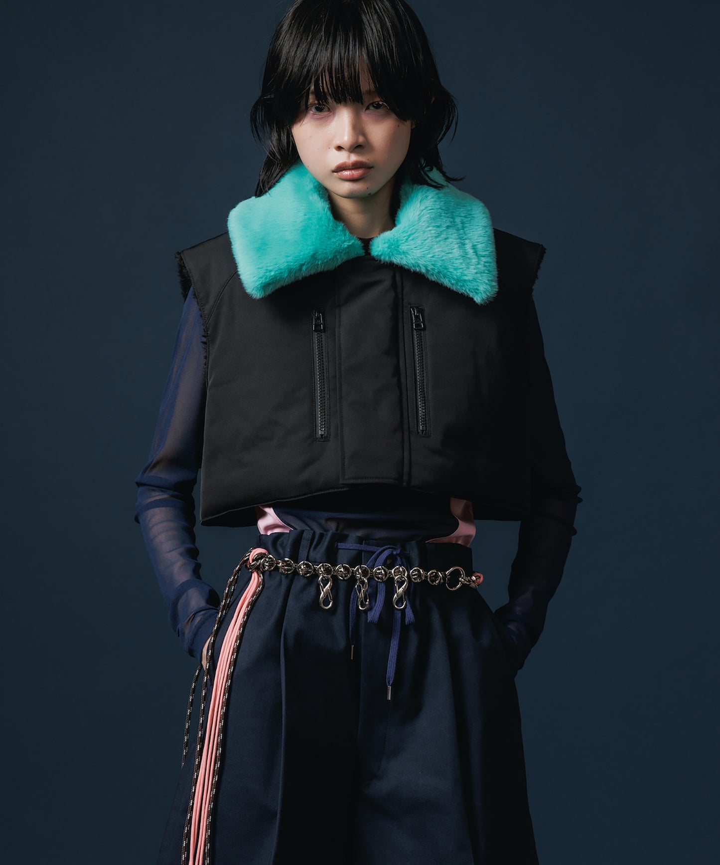 REVERSIBLE DONKEY VEST【納期10月下旬】