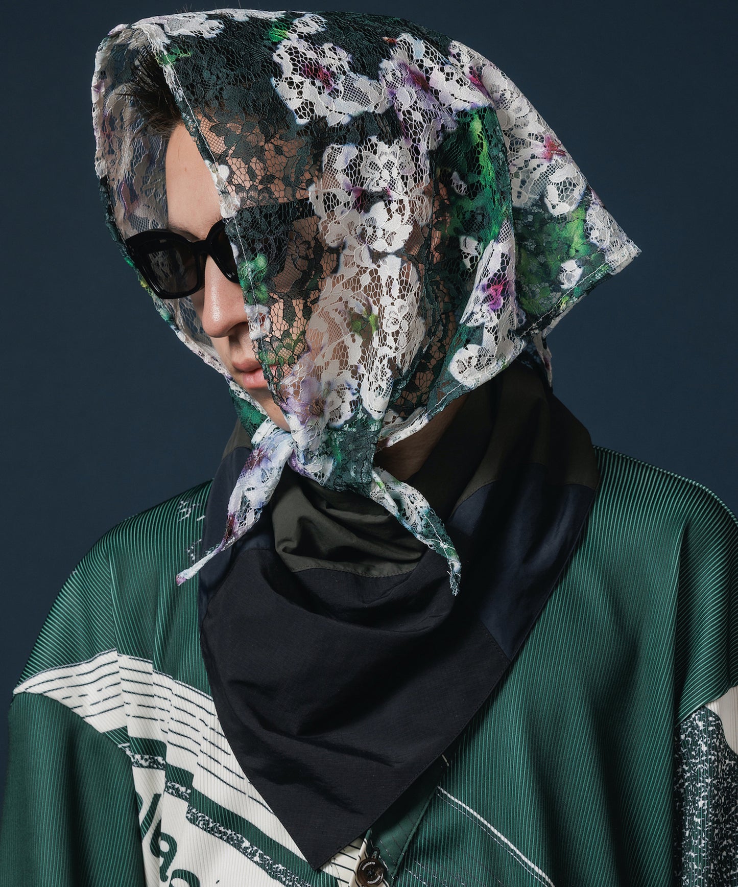 PRINT RIB BIG CARDIGAN 【納期9月下旬】