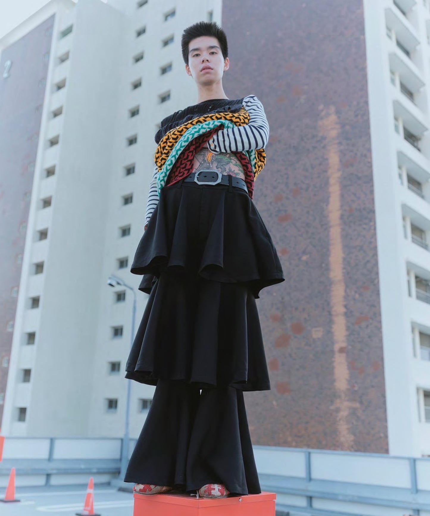 【 Marche Fleur 】Frill Skirt Pants