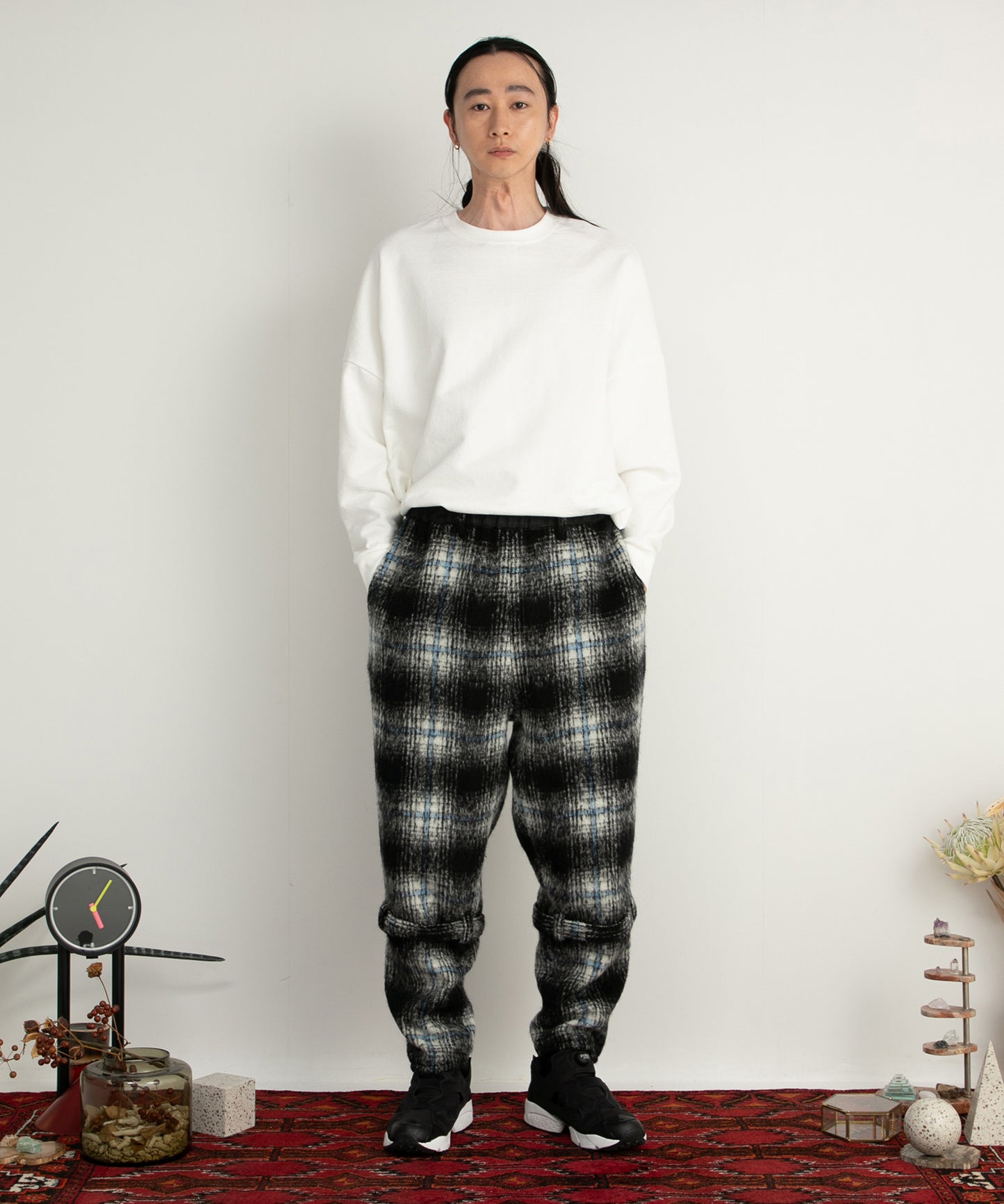 Wool Shaggy Bontage Pants