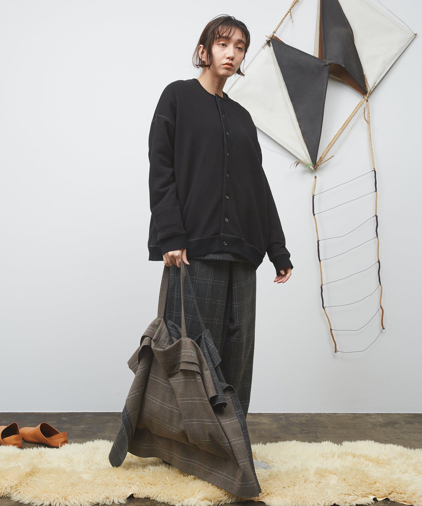 オーバーラップチェックラビオリトートBAG