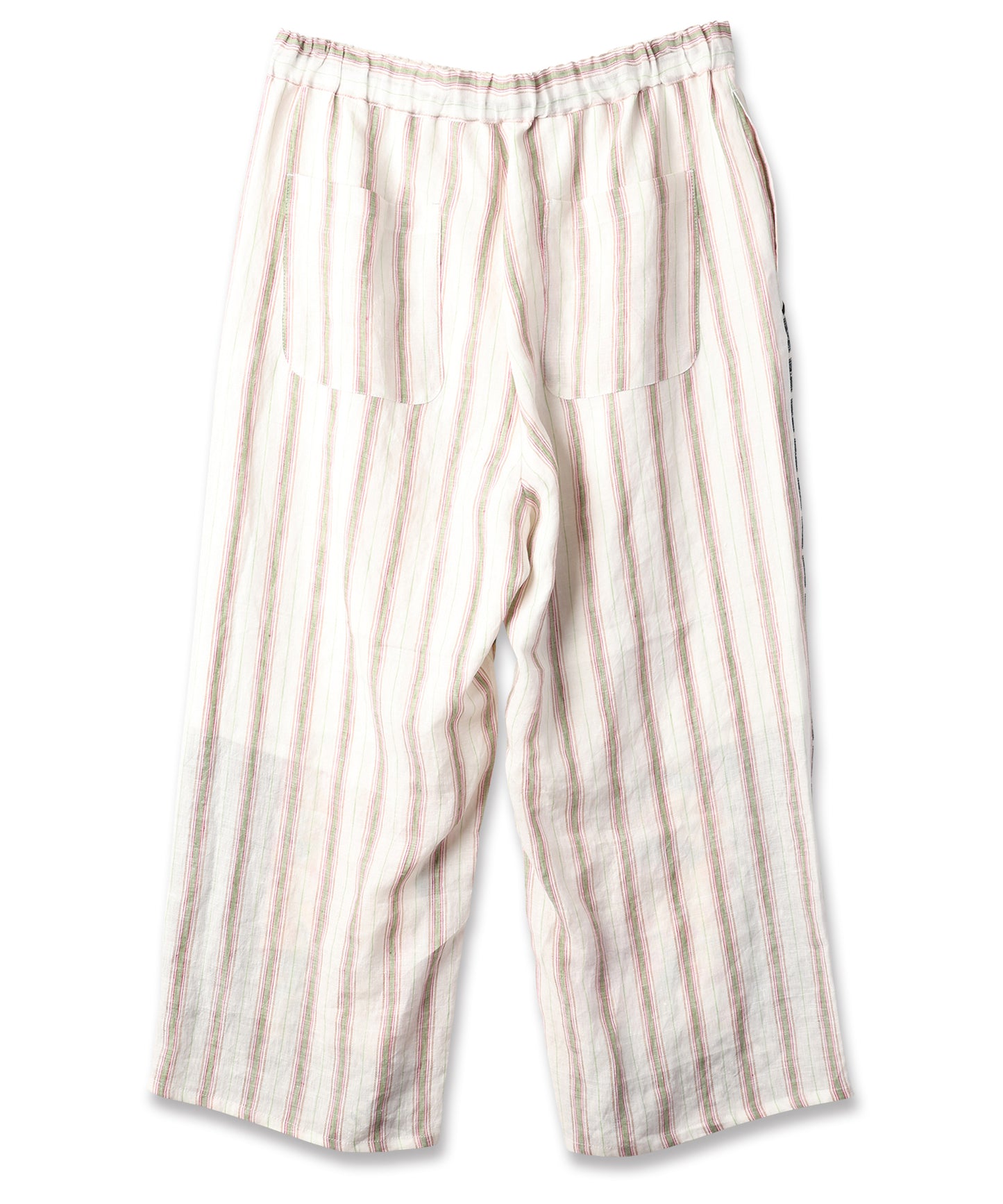ANLIO × YEAH RIGHT!! Patchwork Wide Easy Pants (Stripe)