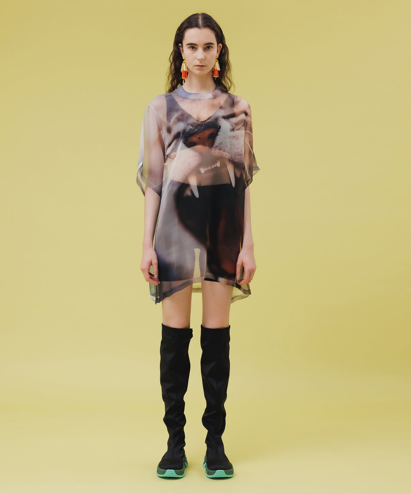 DIRECT PRINT SHEER T-SHIRT【納期4月下旬】