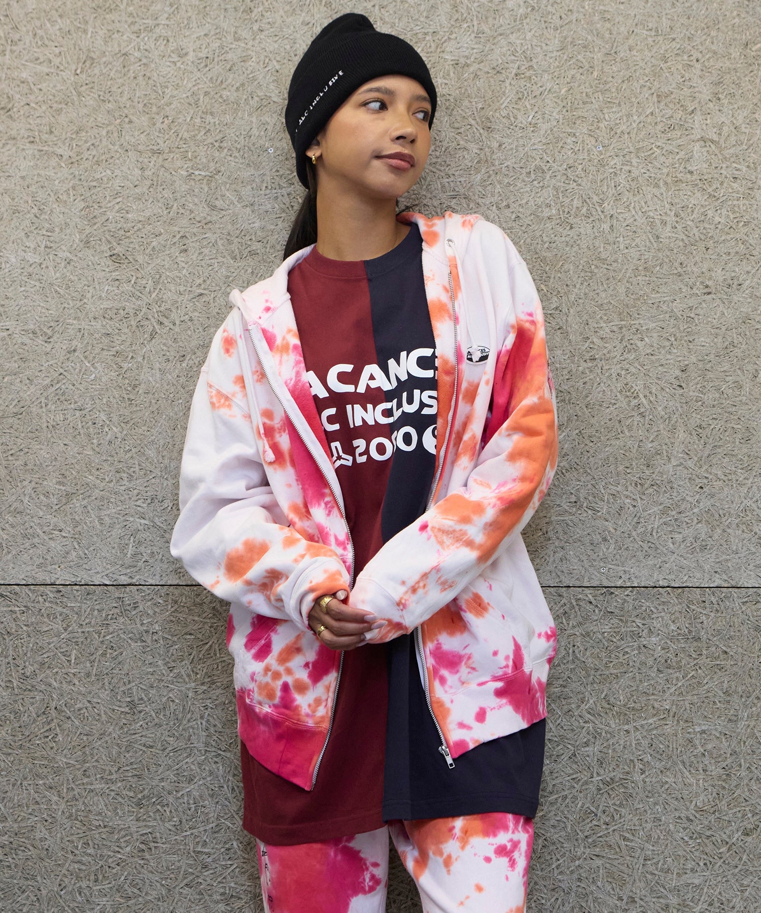 BLC ZIP TIE DYE HOODIE[ALEX LOGO] – ANLIO（アンリオ）