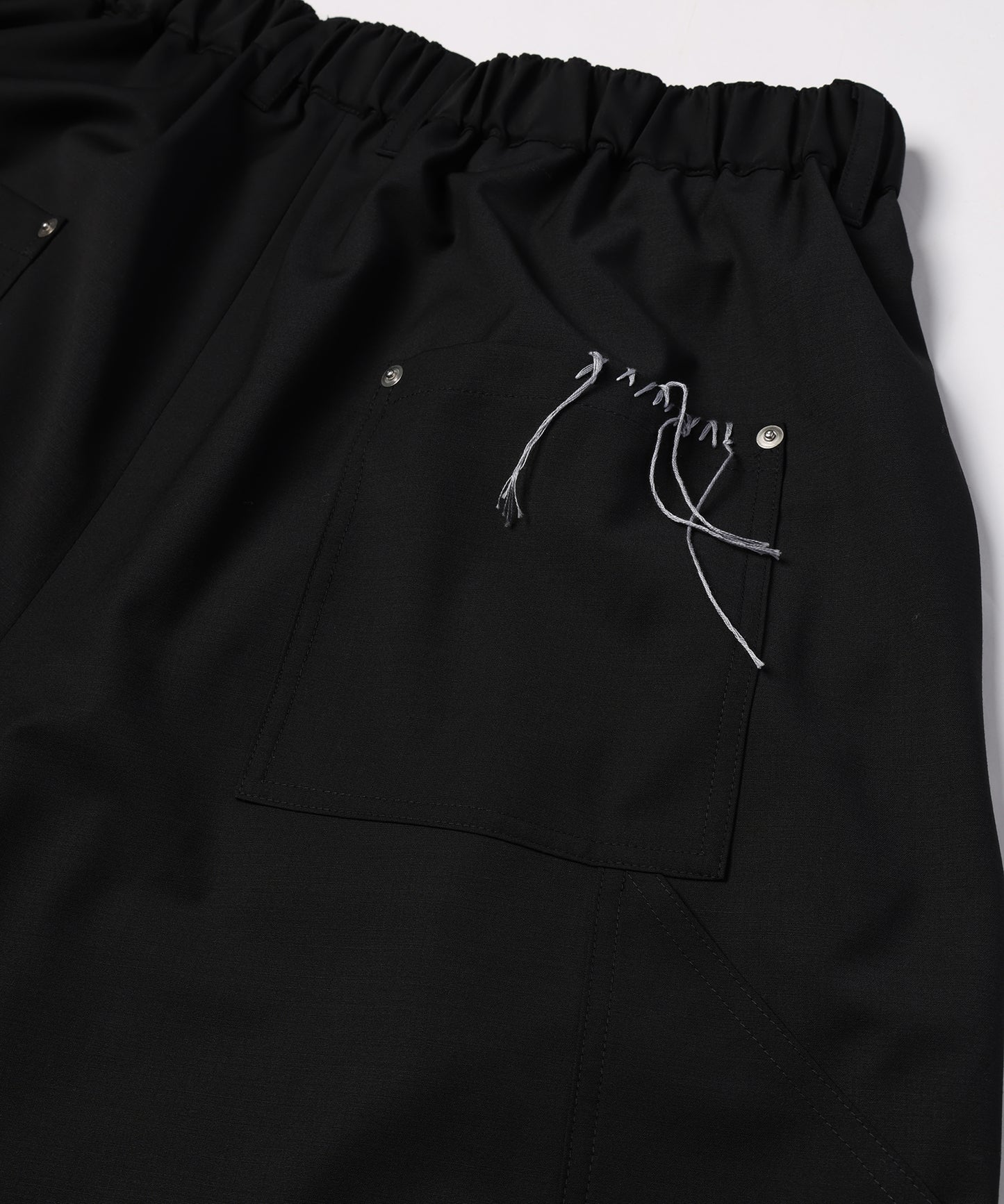 SUMMER WOOL LOOPING WIDE SHORTS