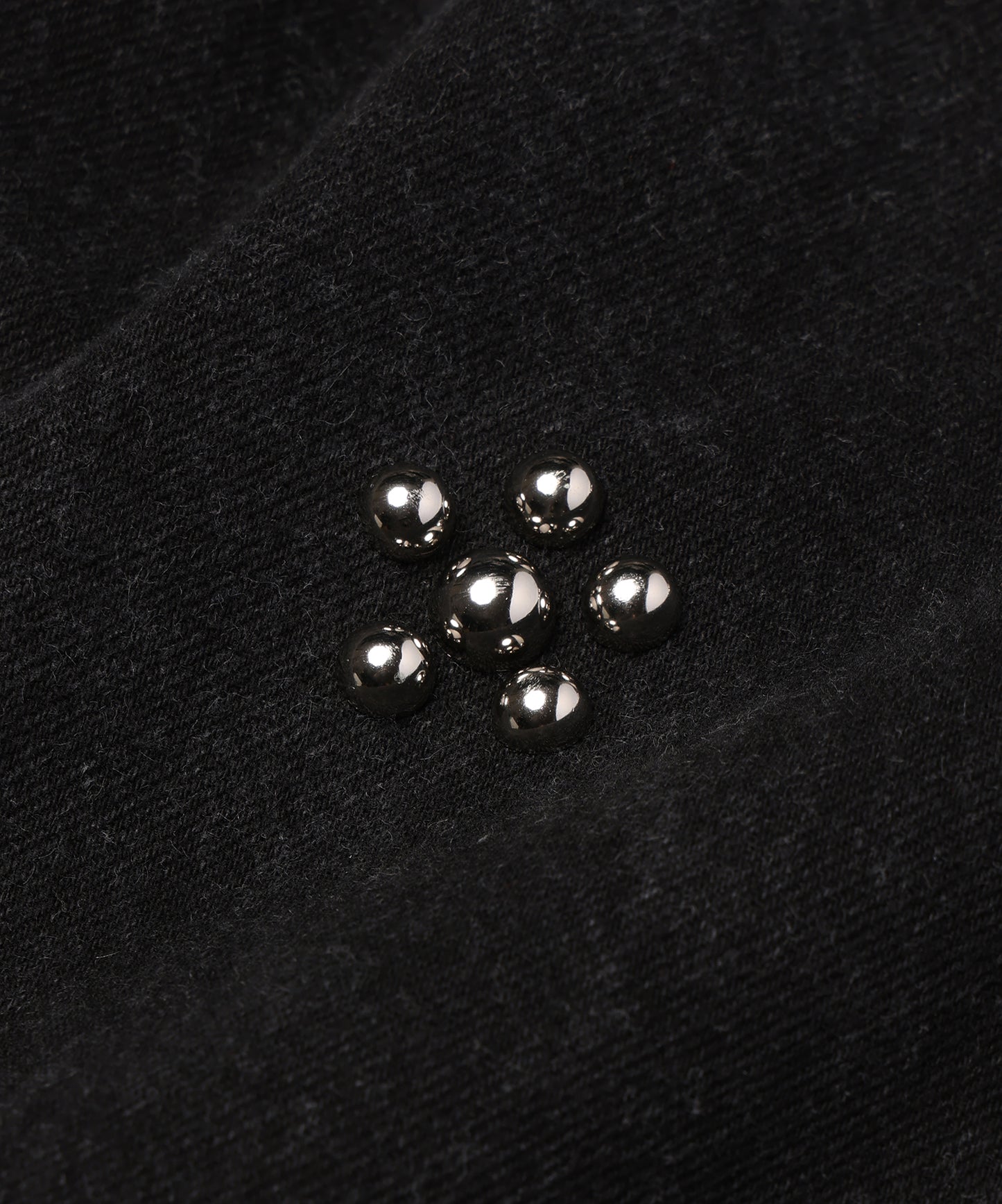 Flower Ramponi Studs Denim Pants