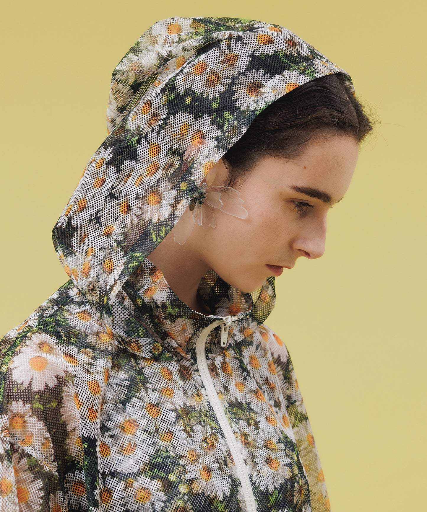 PRINT MESH ZIPUP PARKA【納期4月中旬】