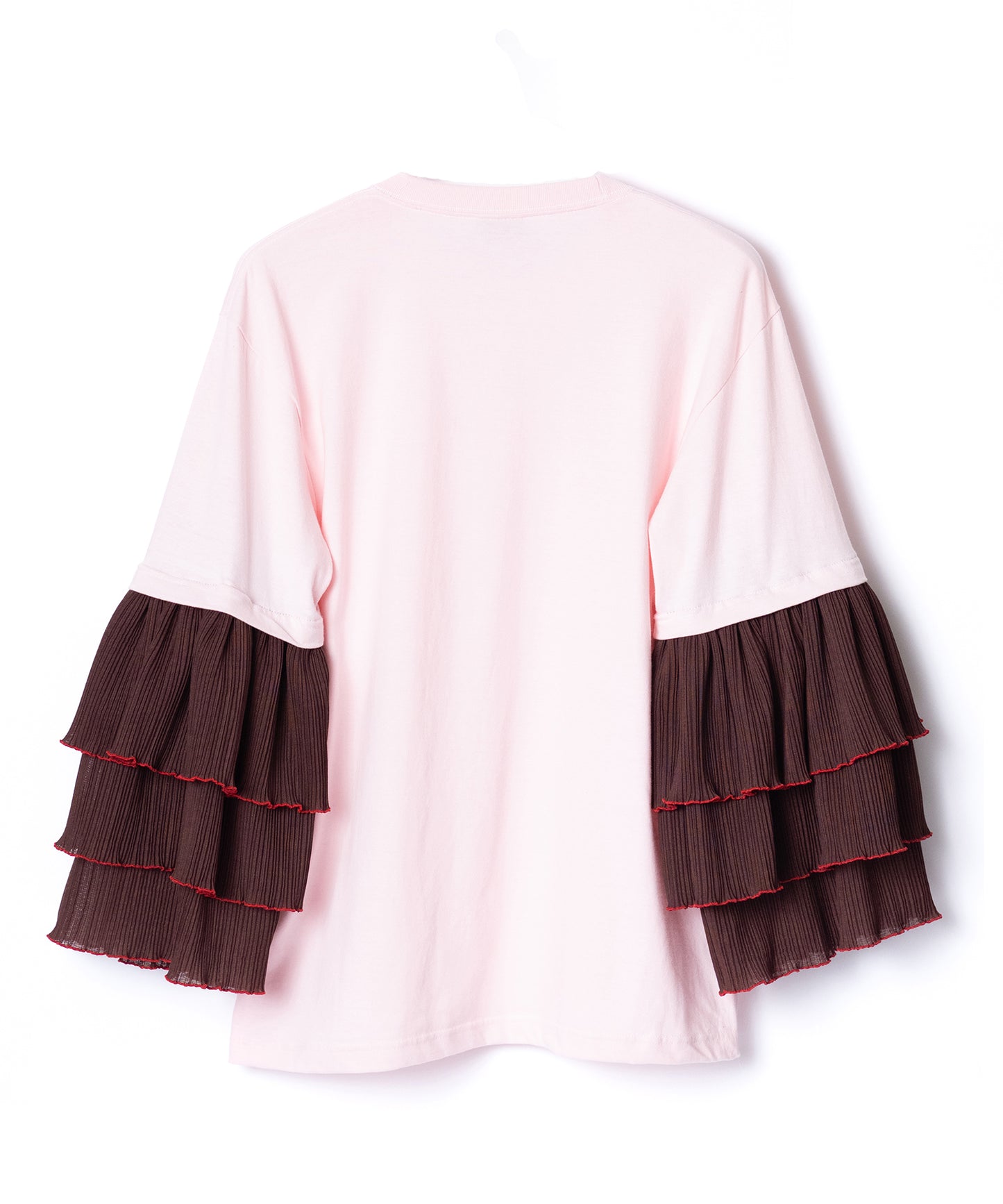 PLEATS FRILL LAYER SLEEVE C/S 【納期9月下旬】