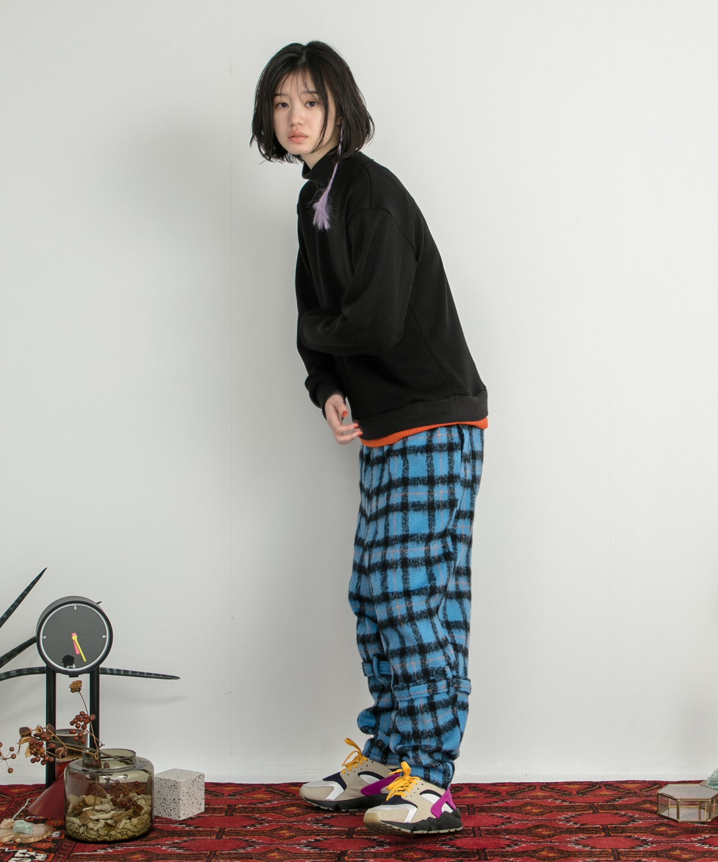 Wool Shaggy Bontage Pants