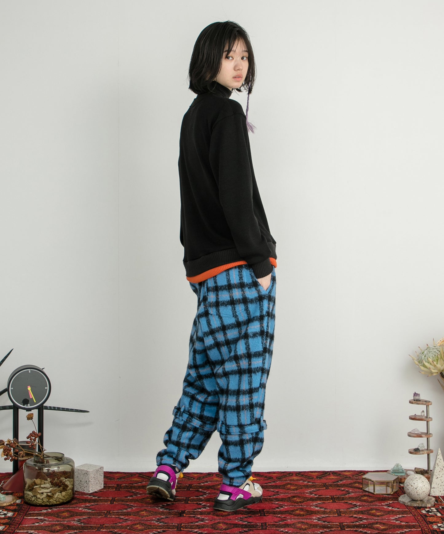Wool Shaggy Bontage Pants