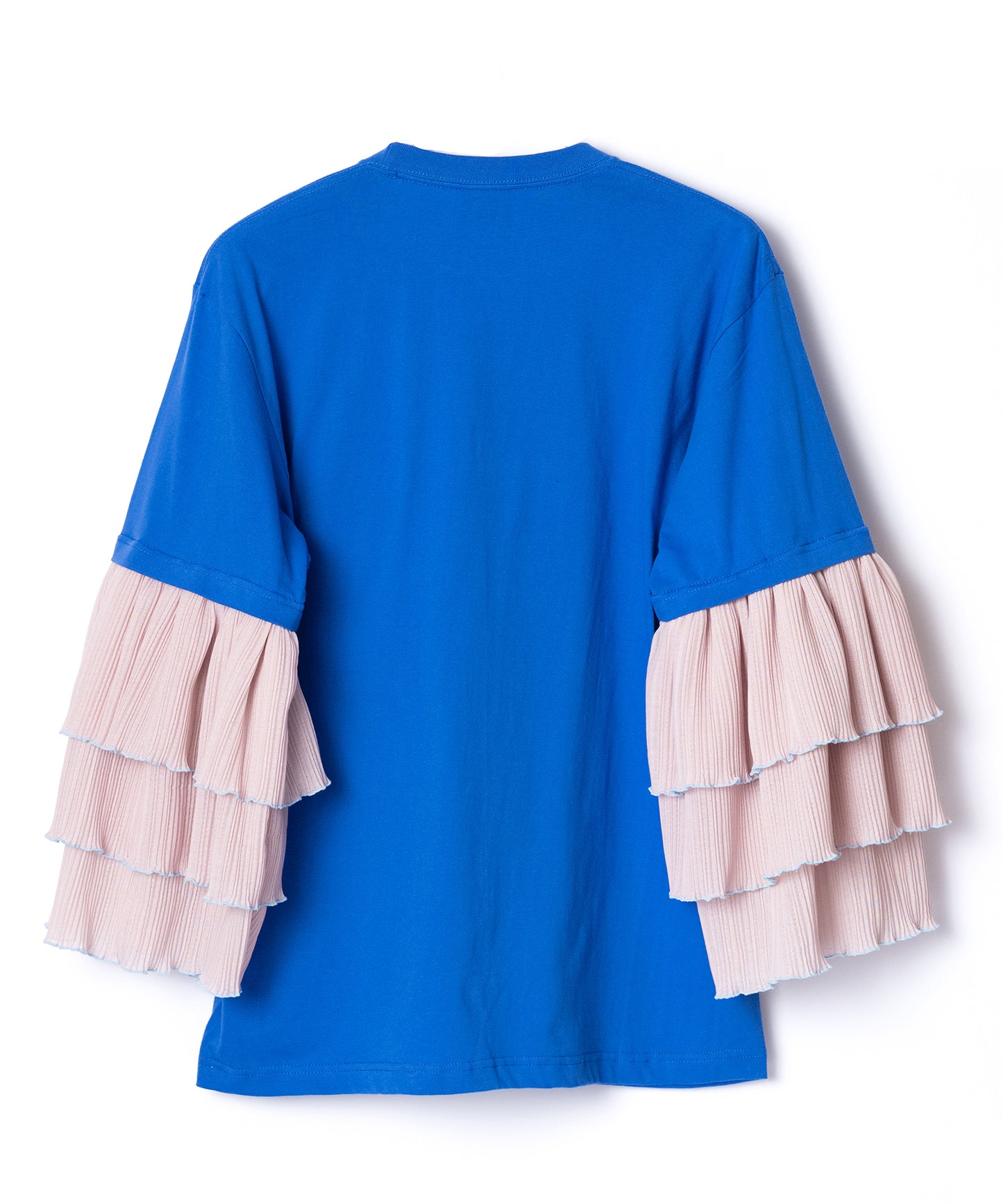 PLEATS FRILL LAYER SLEEVE C/S 【納期9月下旬】