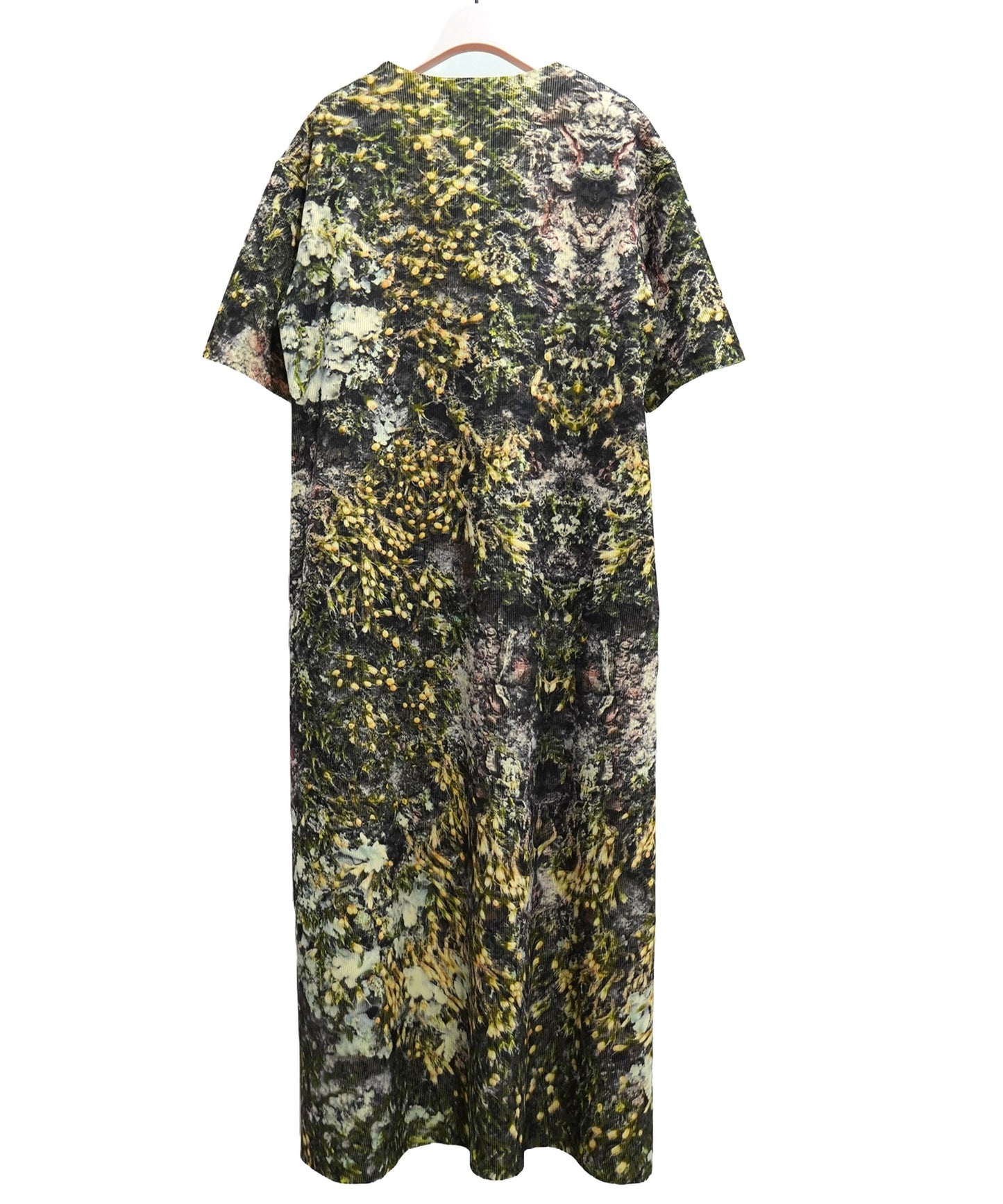 PRINT RIB HALF SLEEVE ONE-PIECE【納期4月下旬】
