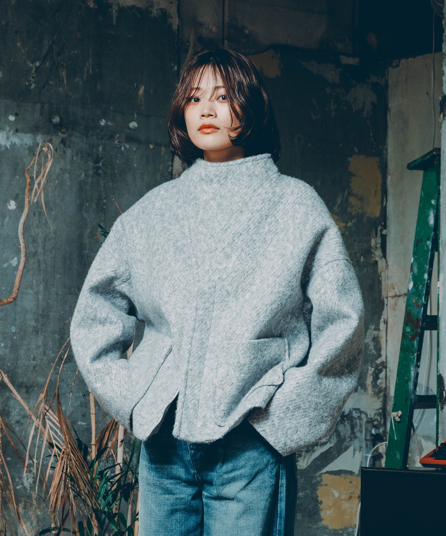 MARBLE WOOLY JACKET