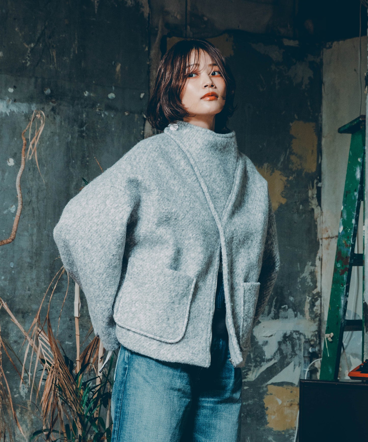 MARBLE WOOLY JACKET