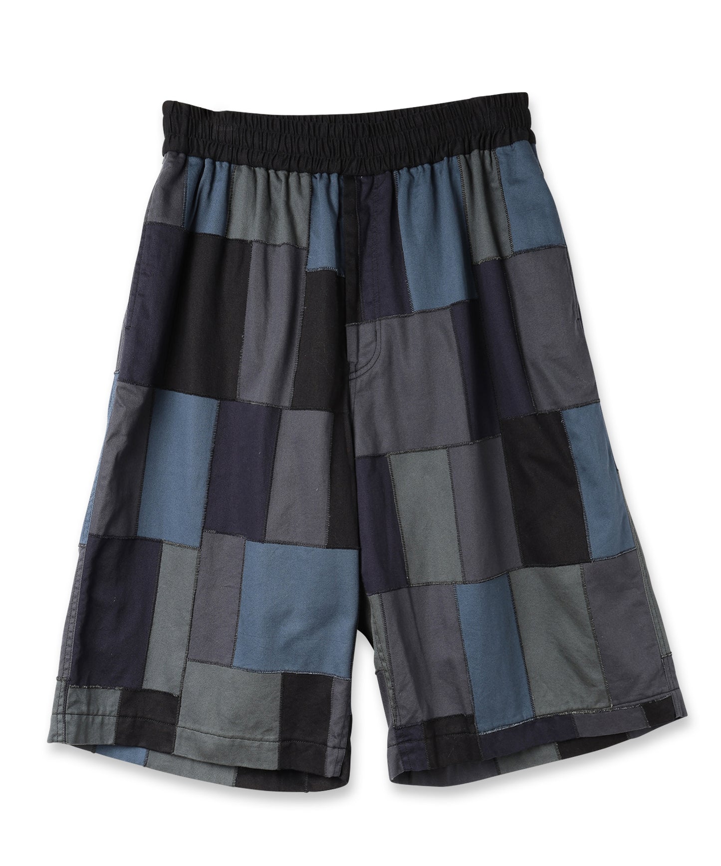 LOOSE STITCH PATCHWORK SHORT PANTS