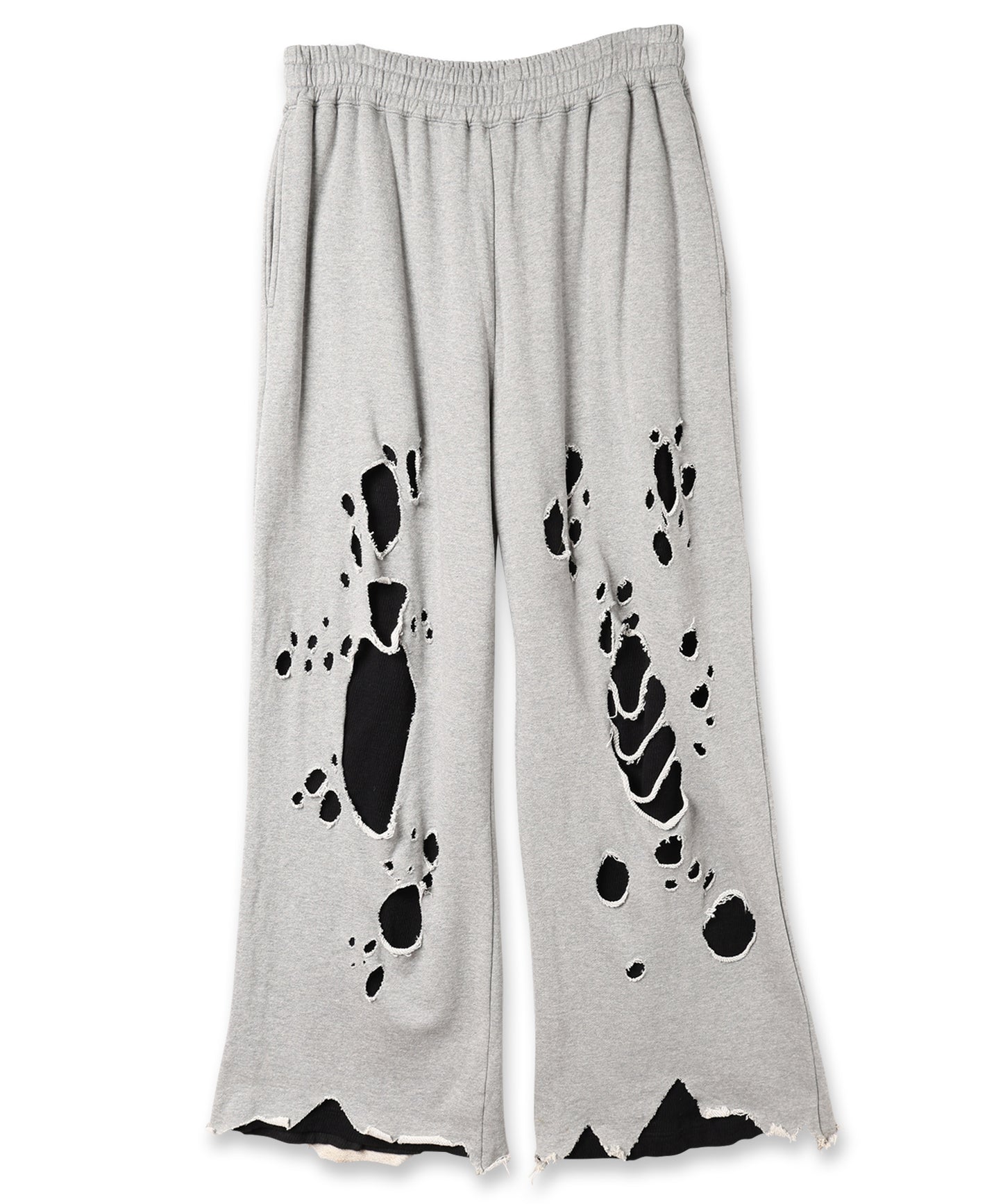 DAMAGE LAYERED SWEAT PANTS