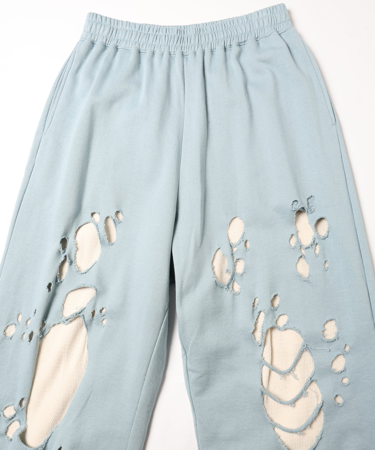 DAMAGE LAYERED SWEAT PANTS