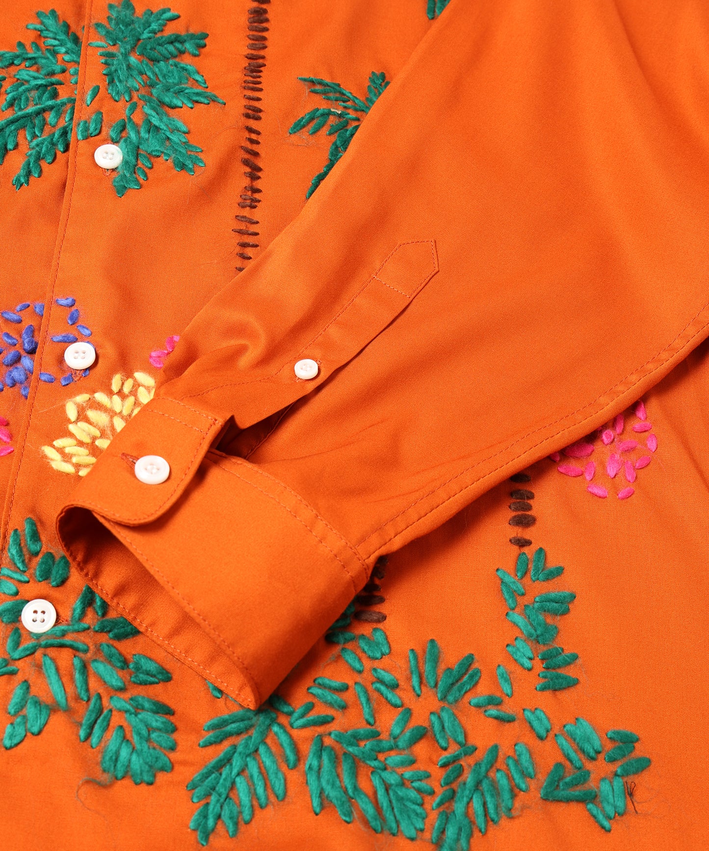 HAND EMBROIDERY ALOHA SHIRT