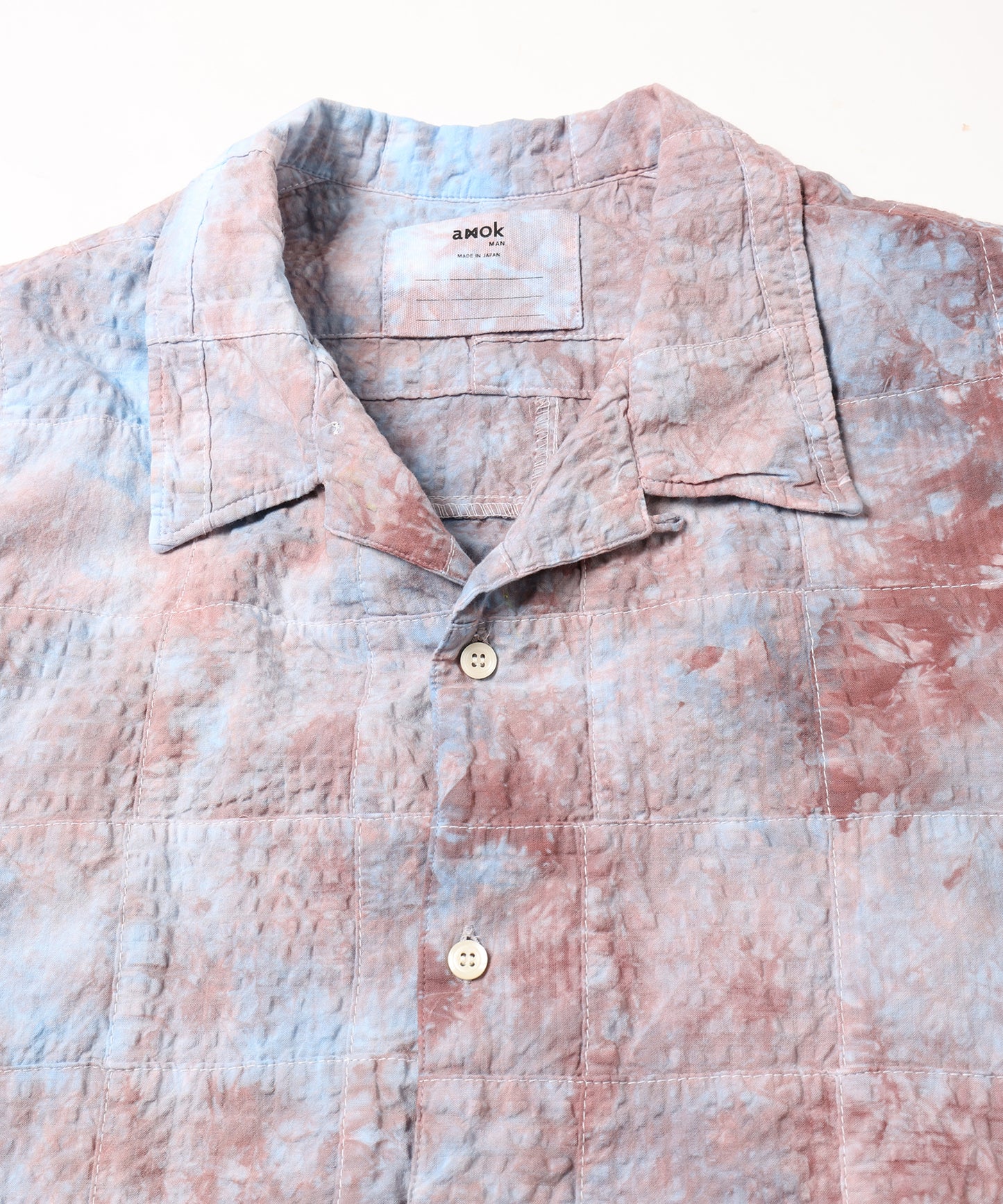 TIE-DYE PATCHWORK SHIRT 納期3月中旬