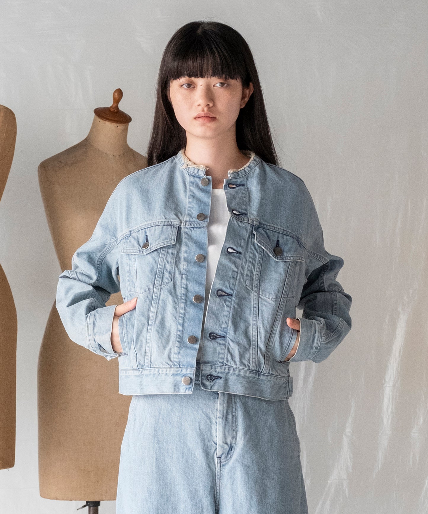 ARCH SLEEVE DENIM JACKET / アーチスリーブデニムジャケット【商品納期 1月下旬】