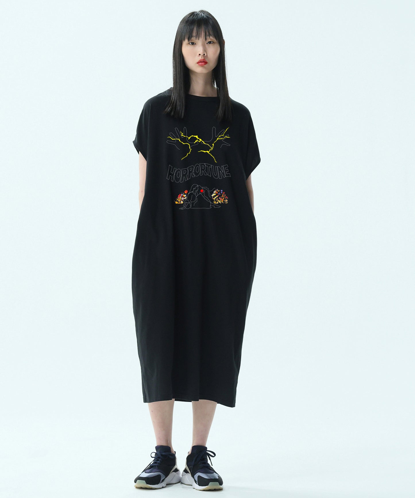 Unknouwn Tee Dress 【Hoorortune】