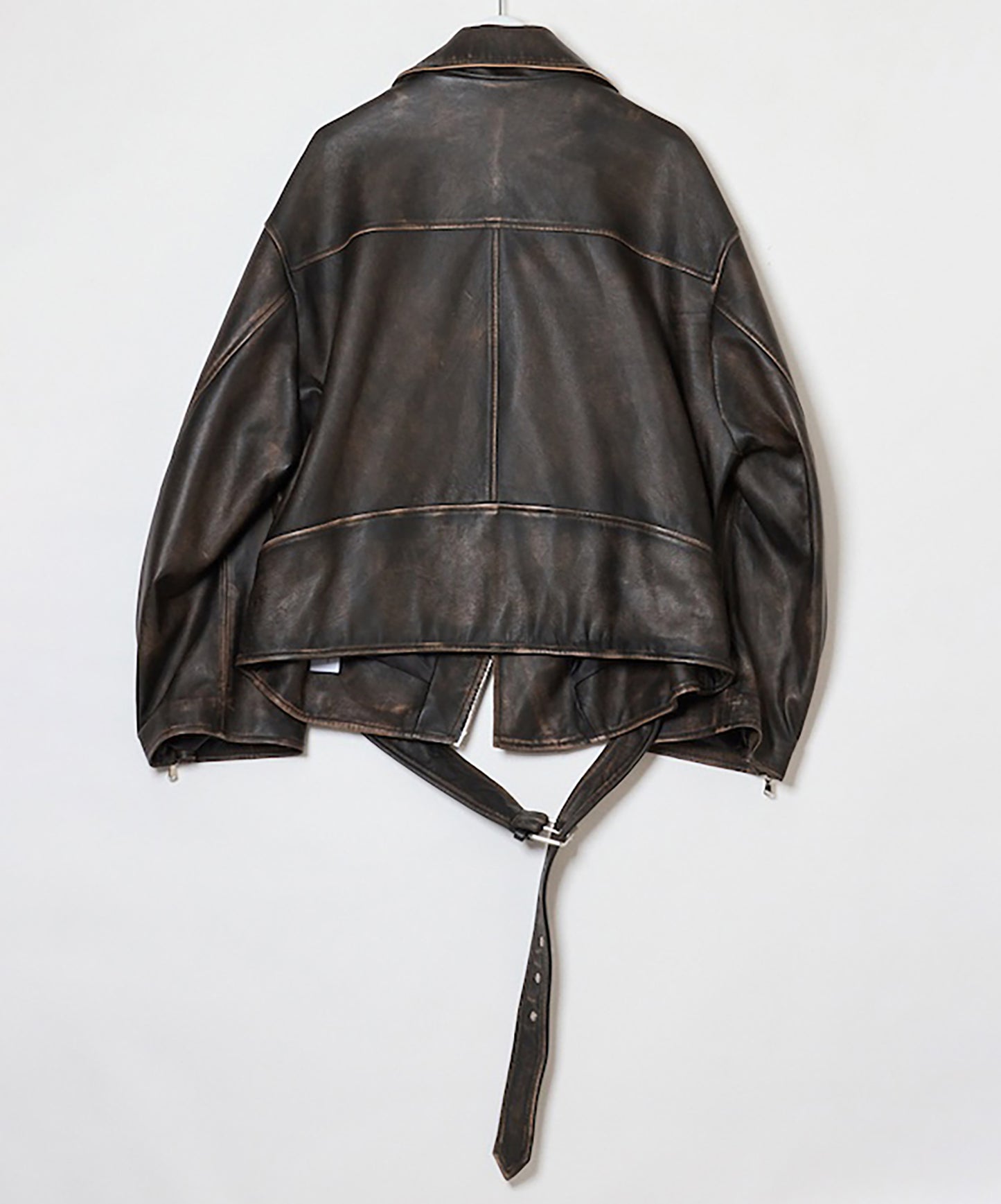 LEATHER W RIDERS BLOUSON