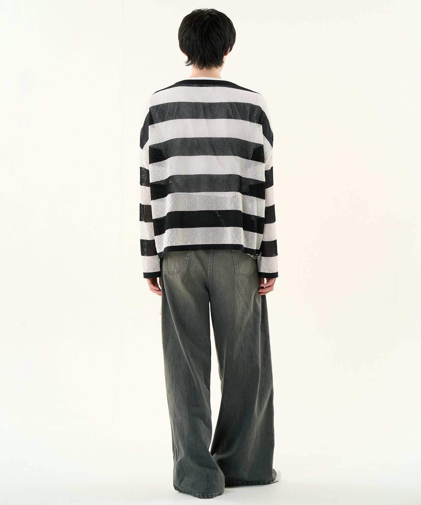 MESH LAME PULLOVER KNIT【商品納期 1月下旬】