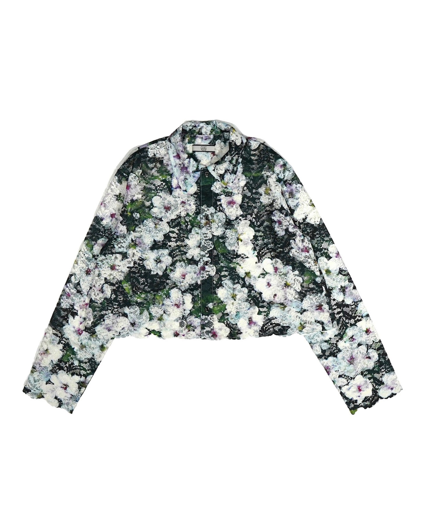 LACE LONG SLEEVE SHIRT & LACE SCARF 【納期8月下旬】