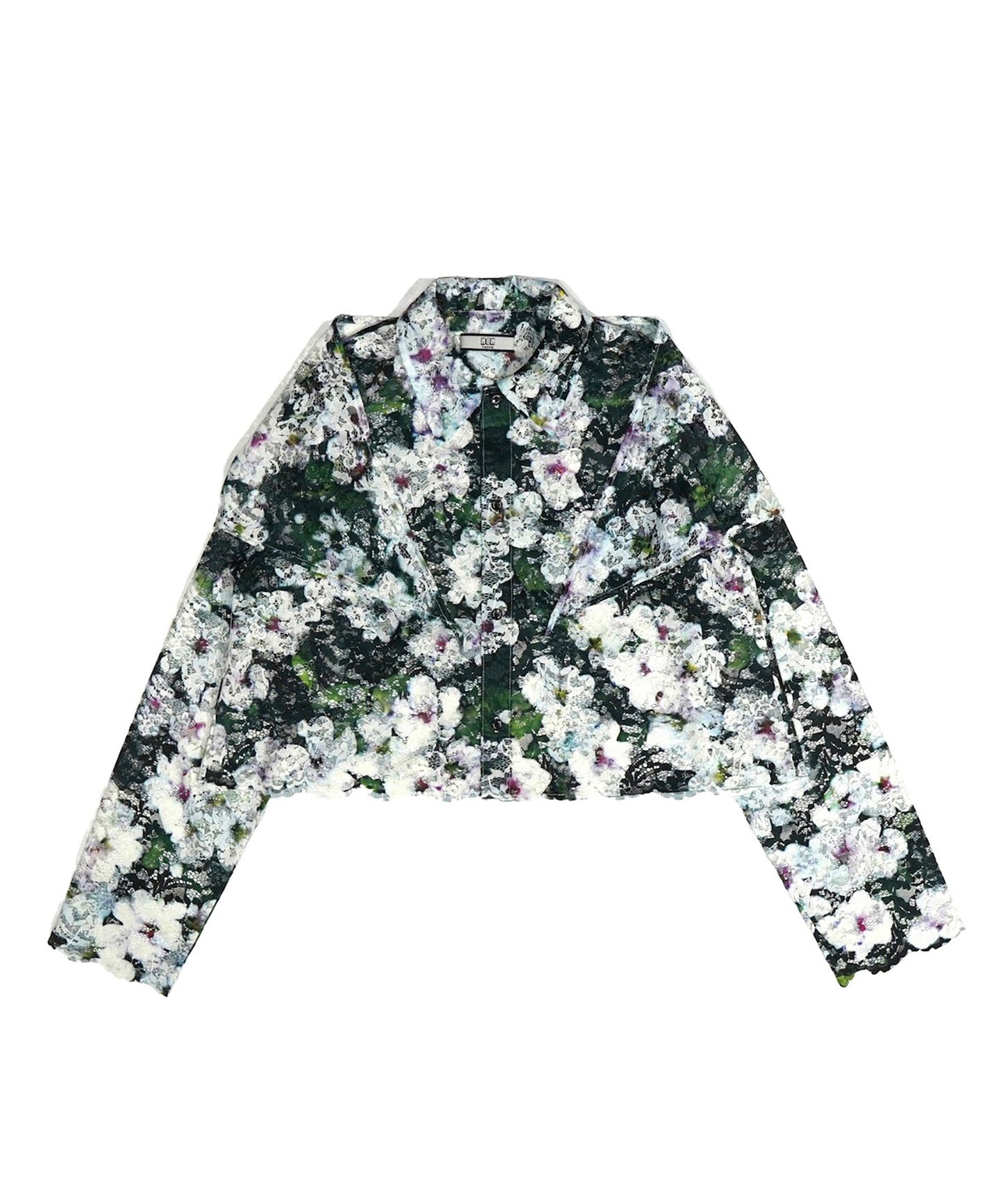 LACE LONG SLEEVE SHIRT & LACE SCARF 【納期8月下旬】