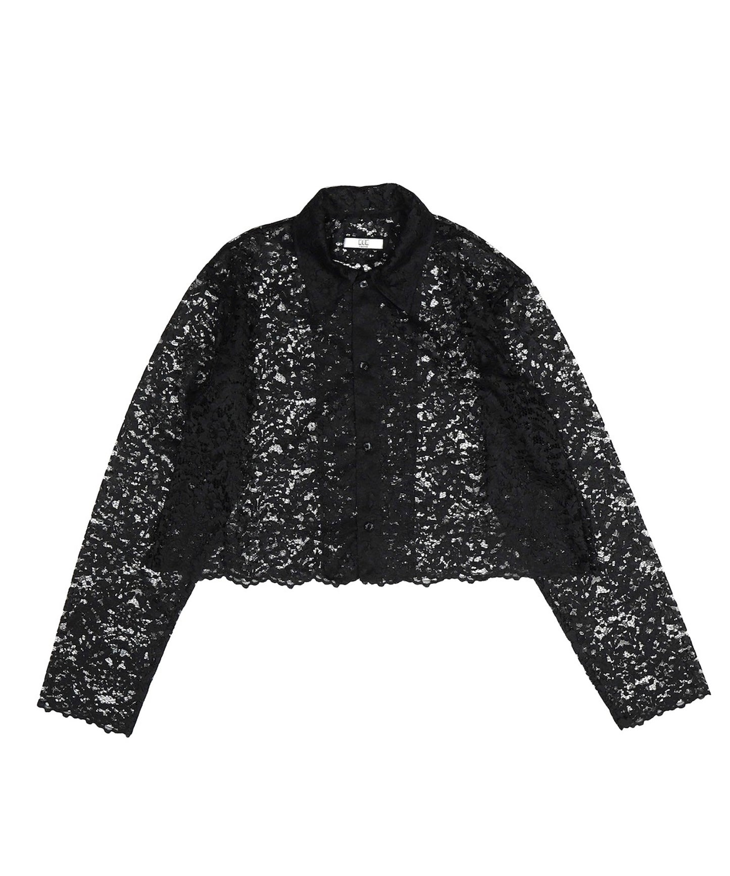 LACE LONG SLEEVE SHIRT & LACE SCARF 【納期8月下旬】